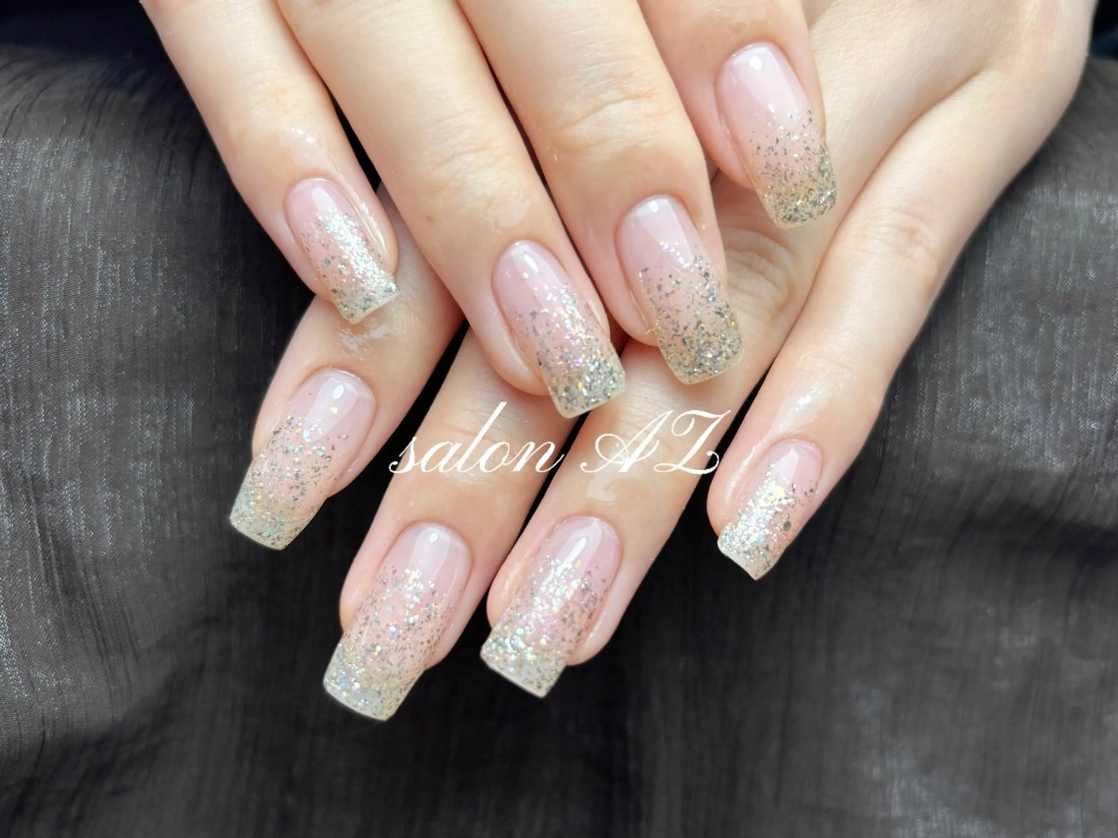 ネイル 長さ出し フットネイル フレンチネイル マグネットネイル ニュアンスネイル salon AZのネイルデザイン