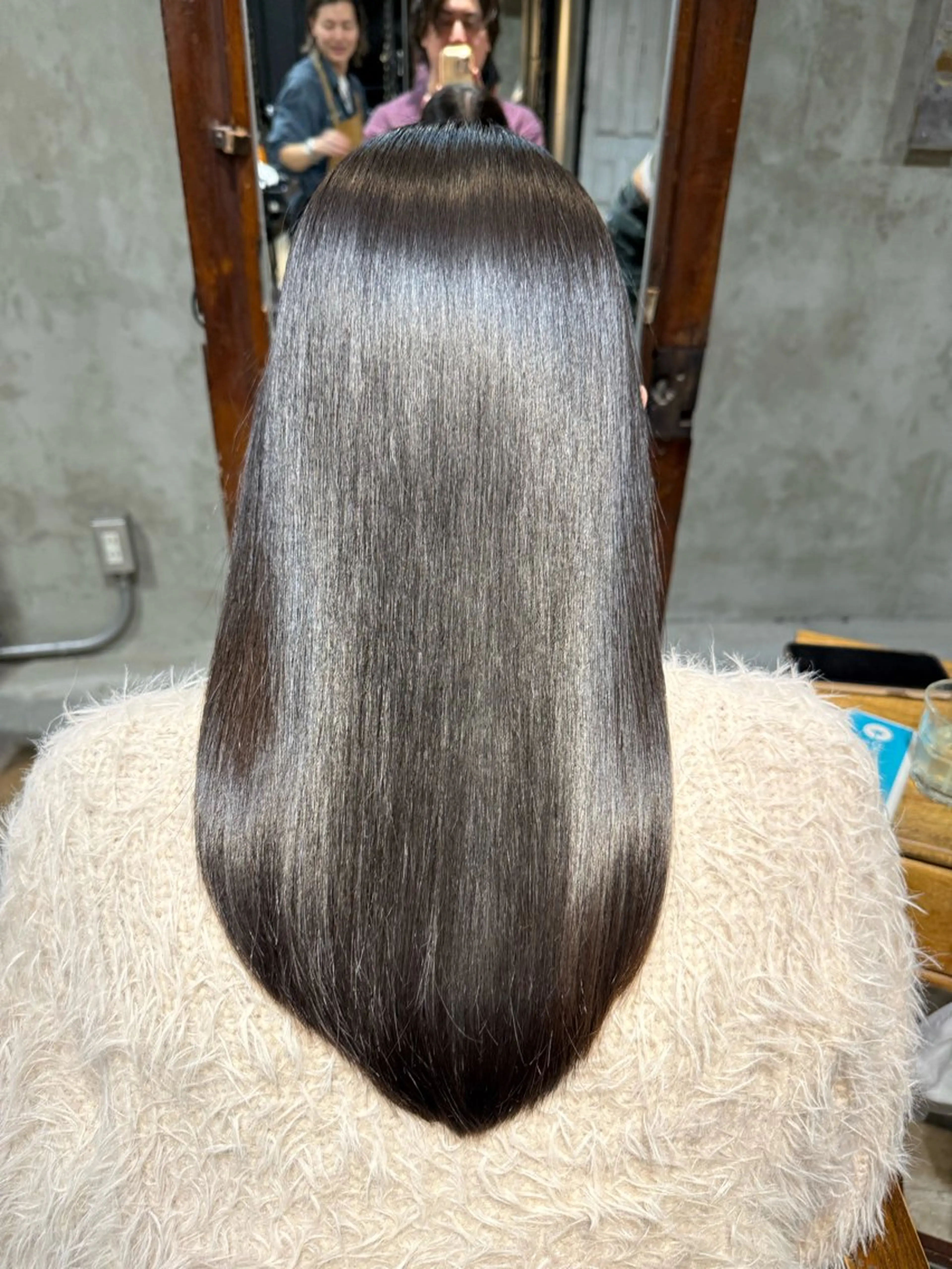 ミディアム 髪質改善 縮毛矯正 酸性ストレート ヘアカラー 縮毛矯正 トリートメント お気に入り数2.2万 🏆SHO🏆のヘアスタイル