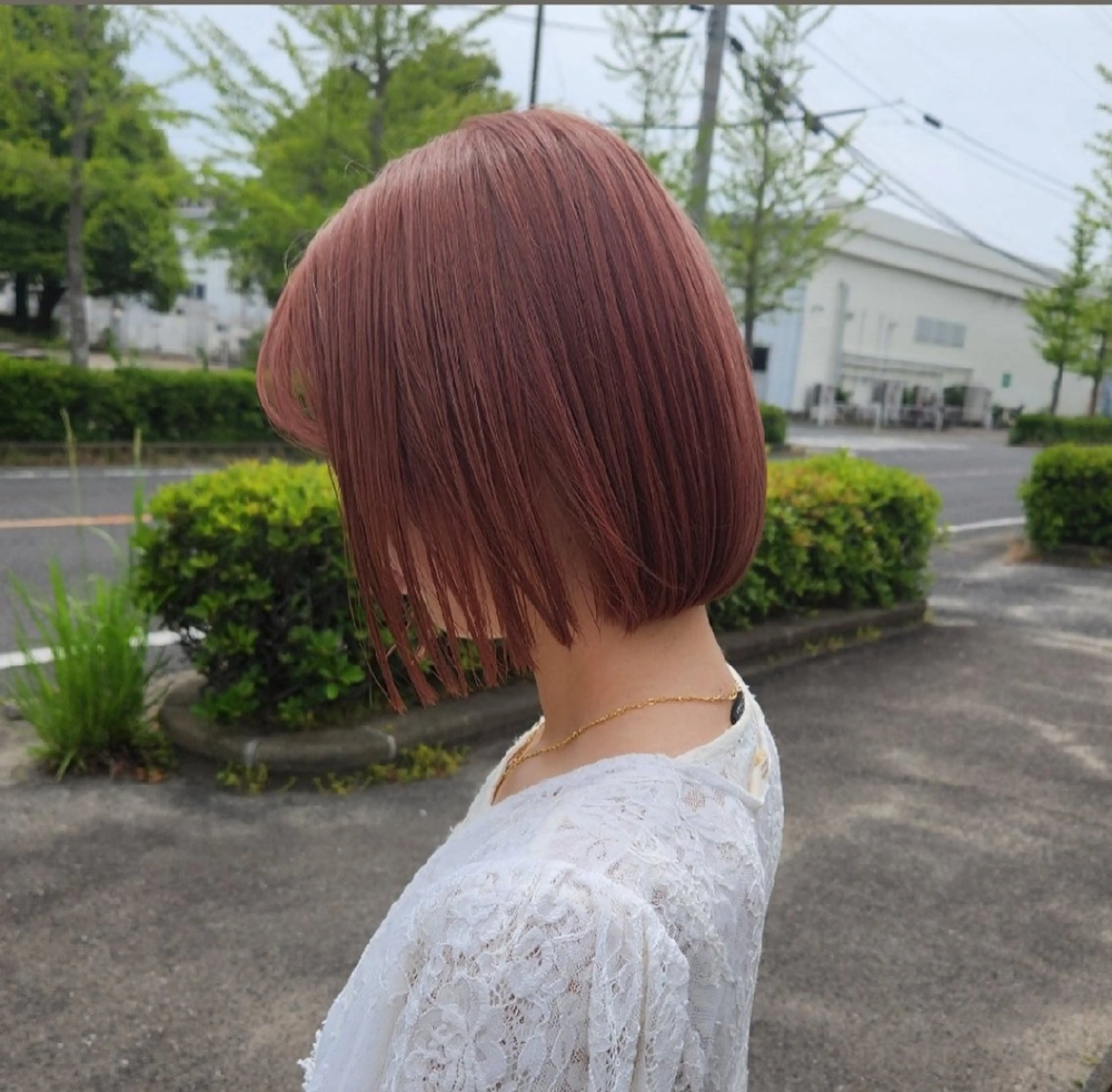 カラー ショート ブリーチ ブリーチなしカラー ピンクカラー 安達まい/ インナーカラー◎のヘアスタイル
