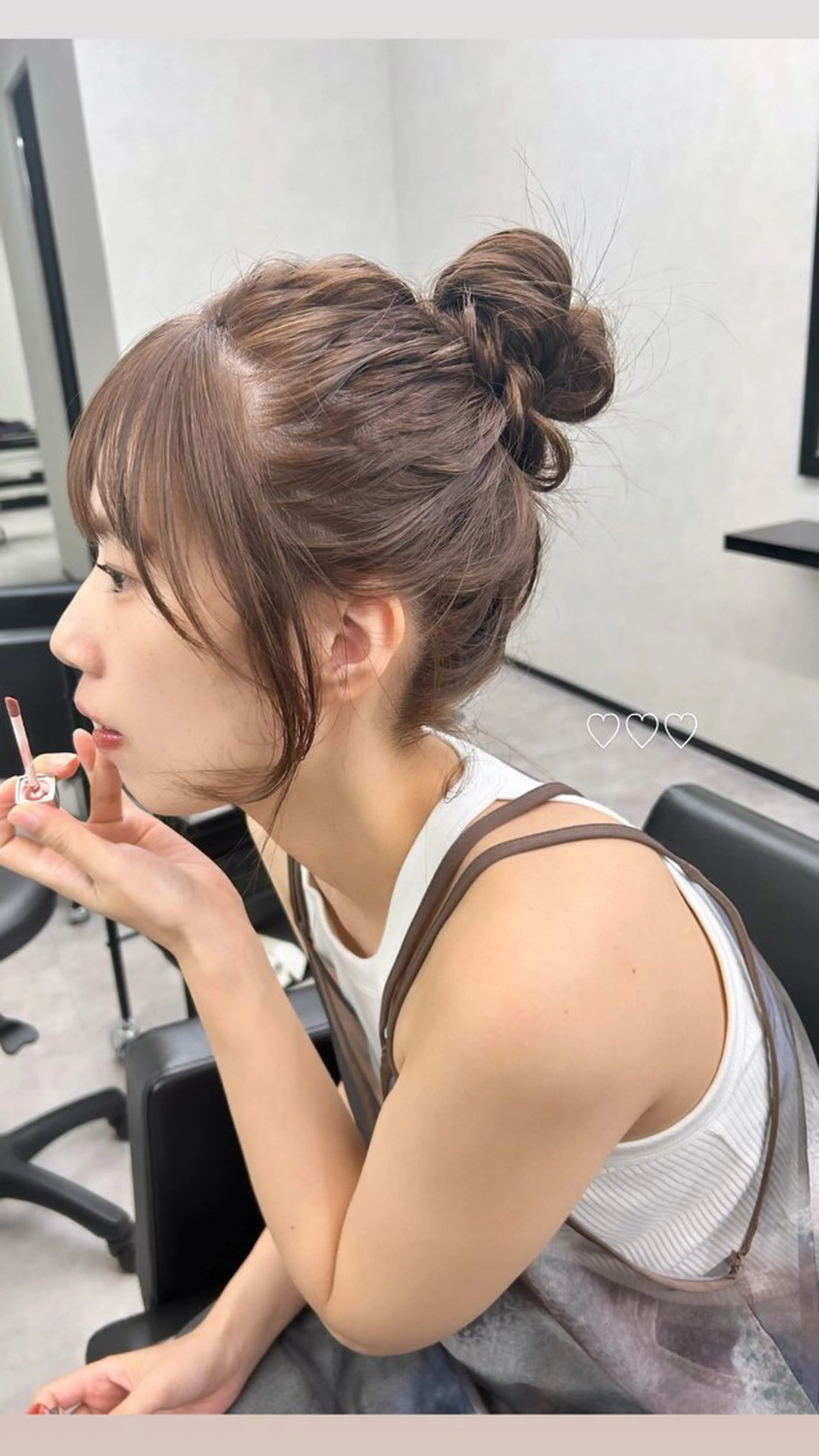 ロング ヘアカラー ナカジマ ナナのヘアスタイル