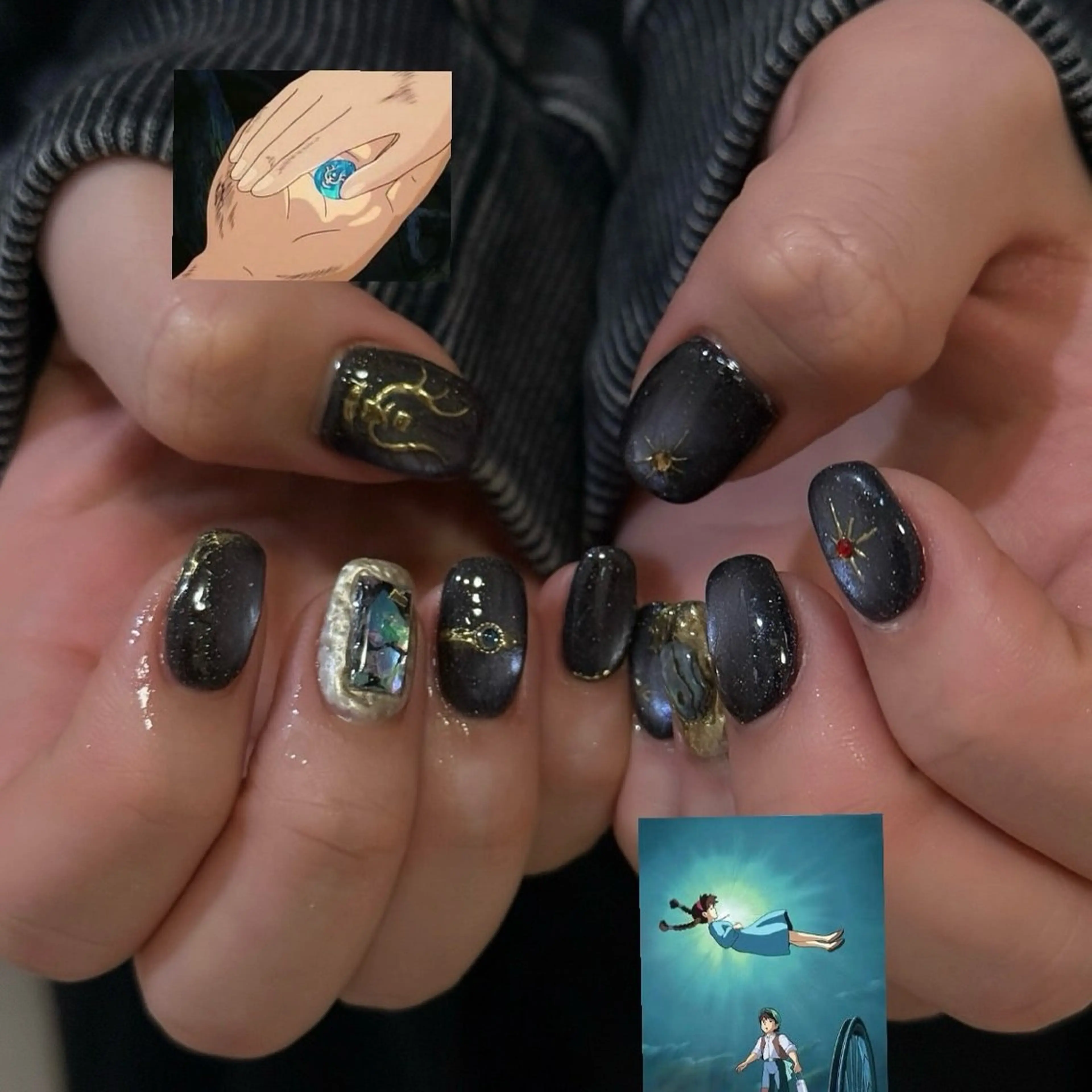 ネイル キラキラネイル マグネットネイル ニュアンスネイル talo .のネイルデザイン