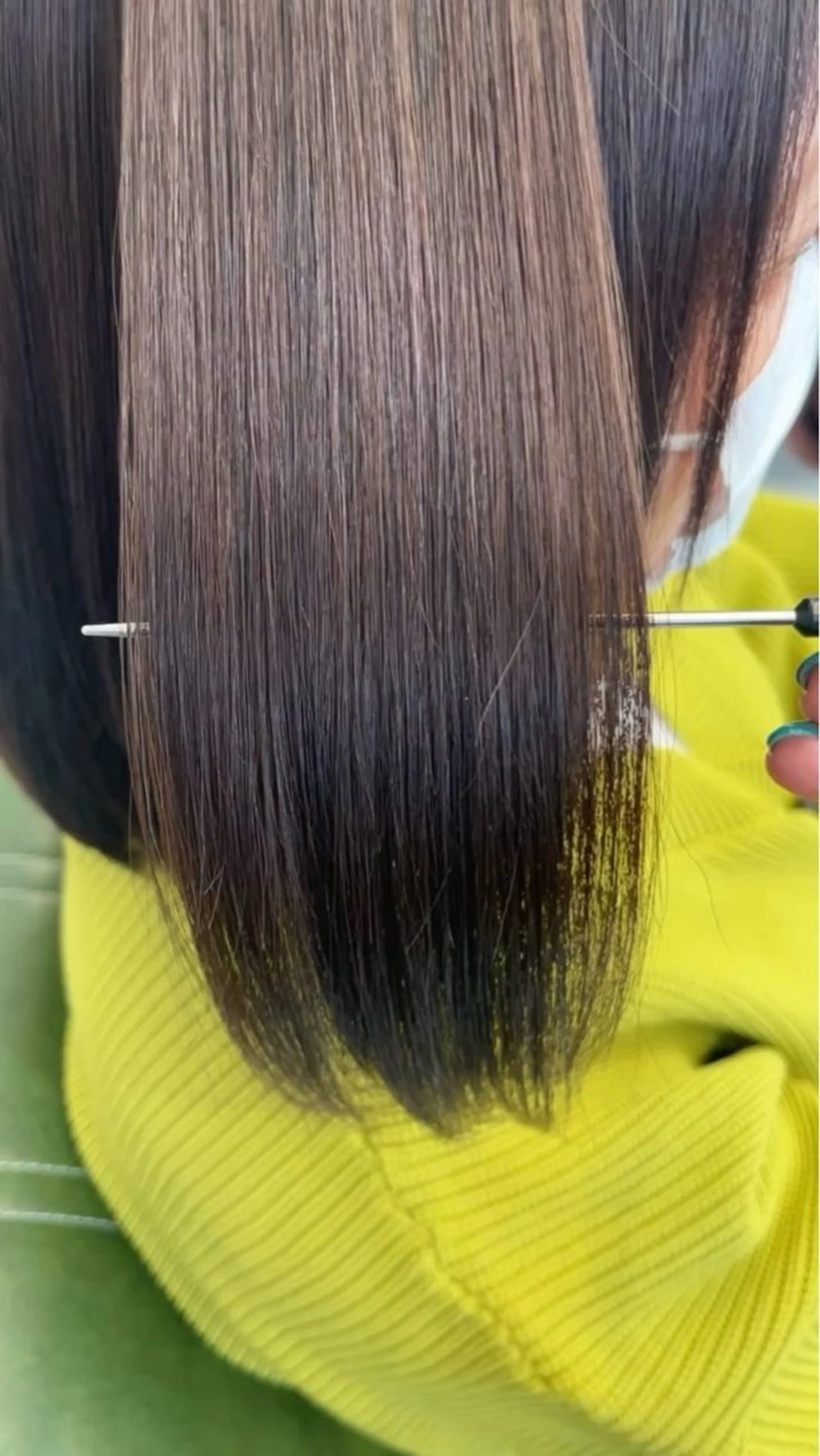 ミディアム 縮毛矯正 縮毛矯正 中山 達斗のヘアスタイル