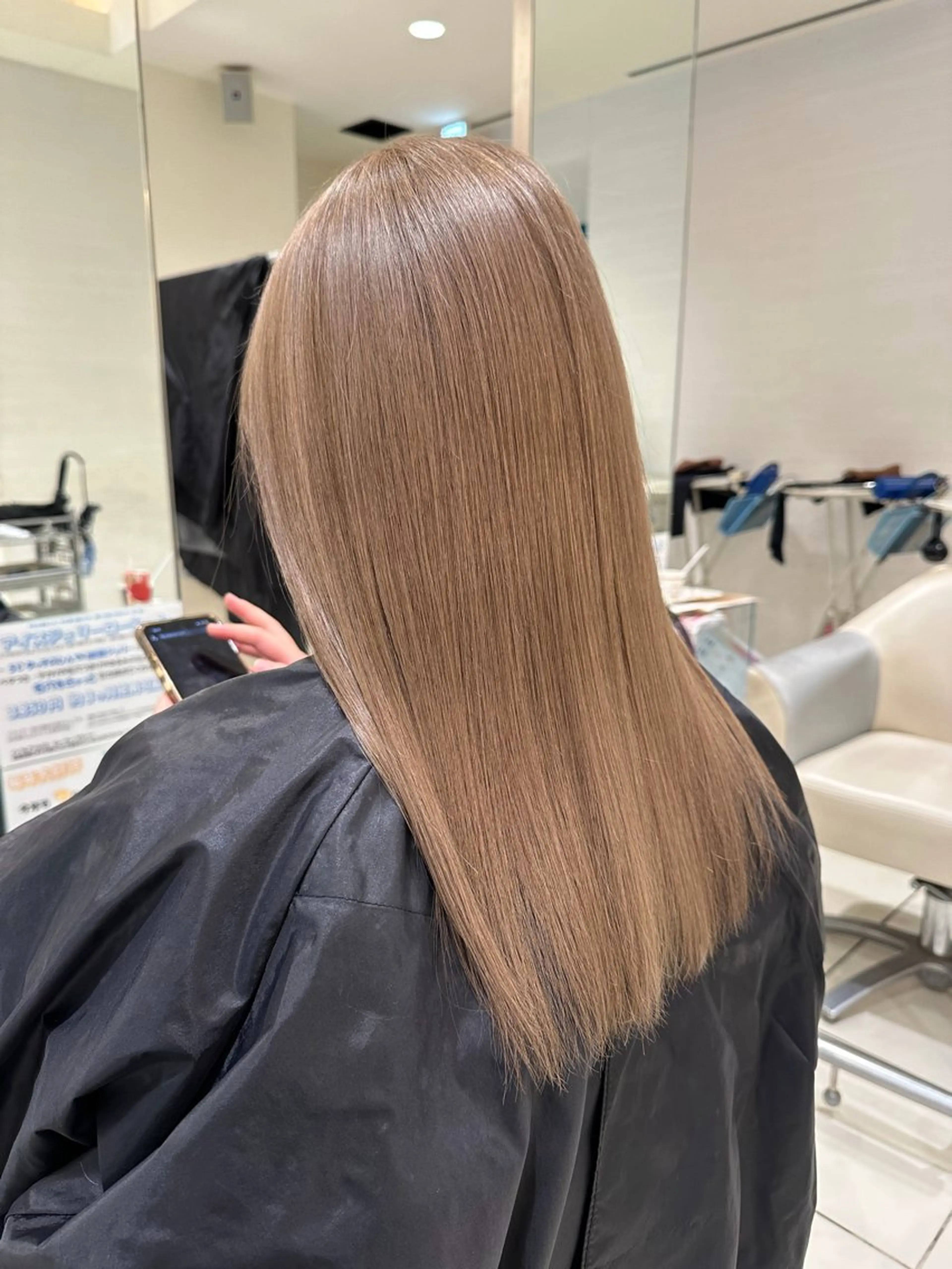 【当日予約OK👌】ブリーチありダブルカラー+5stepトリートメント付きの写真