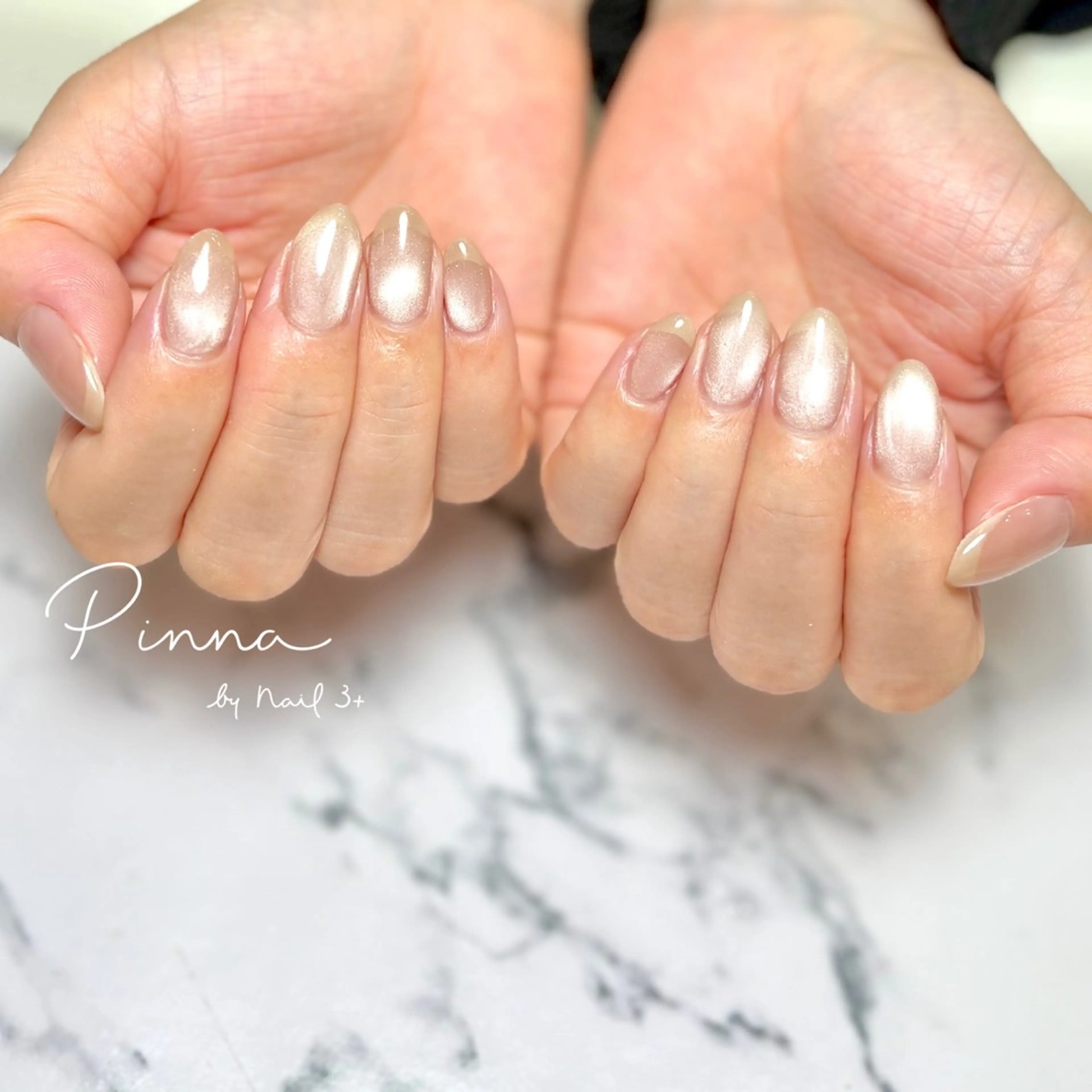 ネイル 氷ネイル・うるうるネイル マグネットネイル Pinna by nail3+所属・Mayu 🌷🦋のネイルデザイン