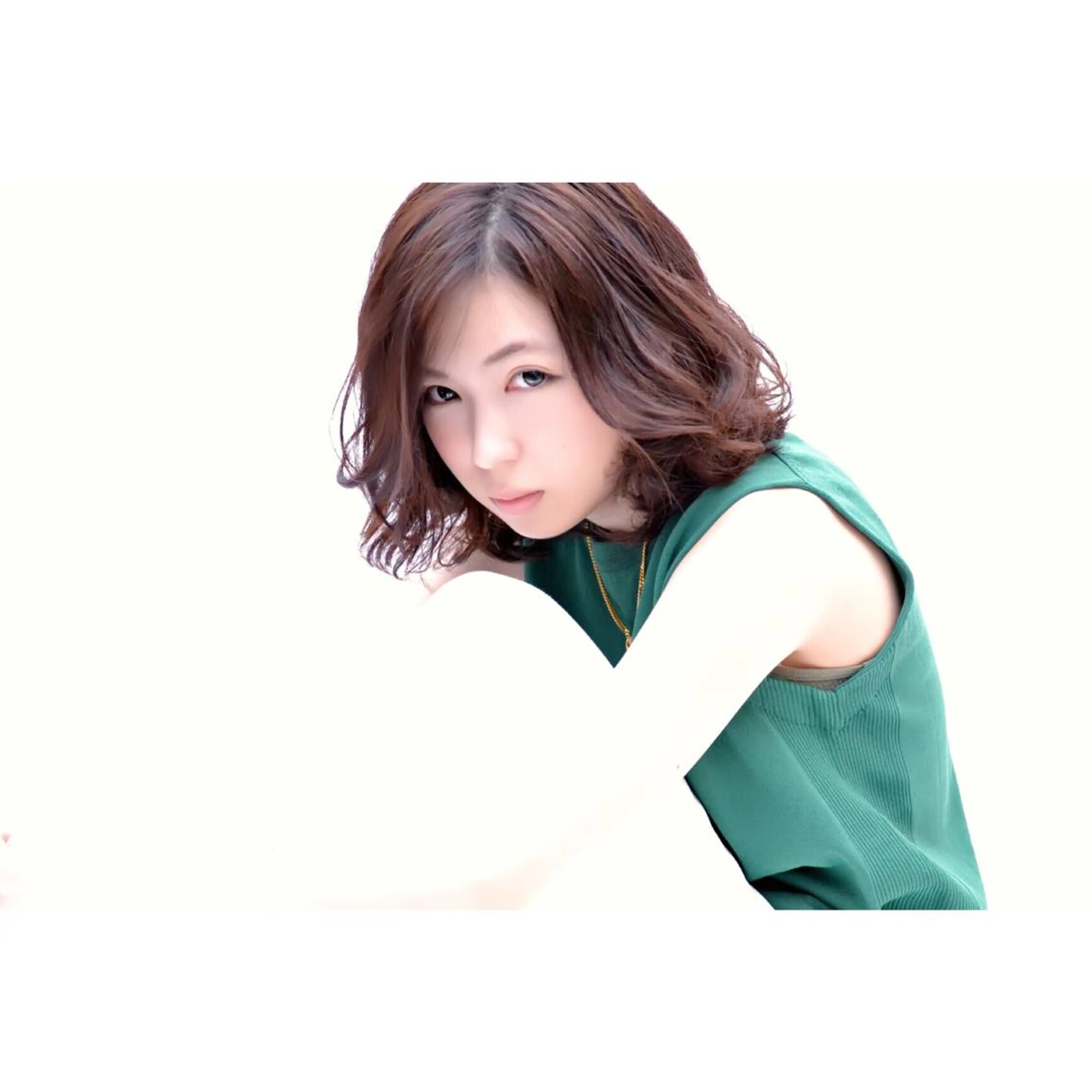 ミディアム セミロング カラー パーマ 江上拓郎/ショート /酸性ストレートのヘアスタイル