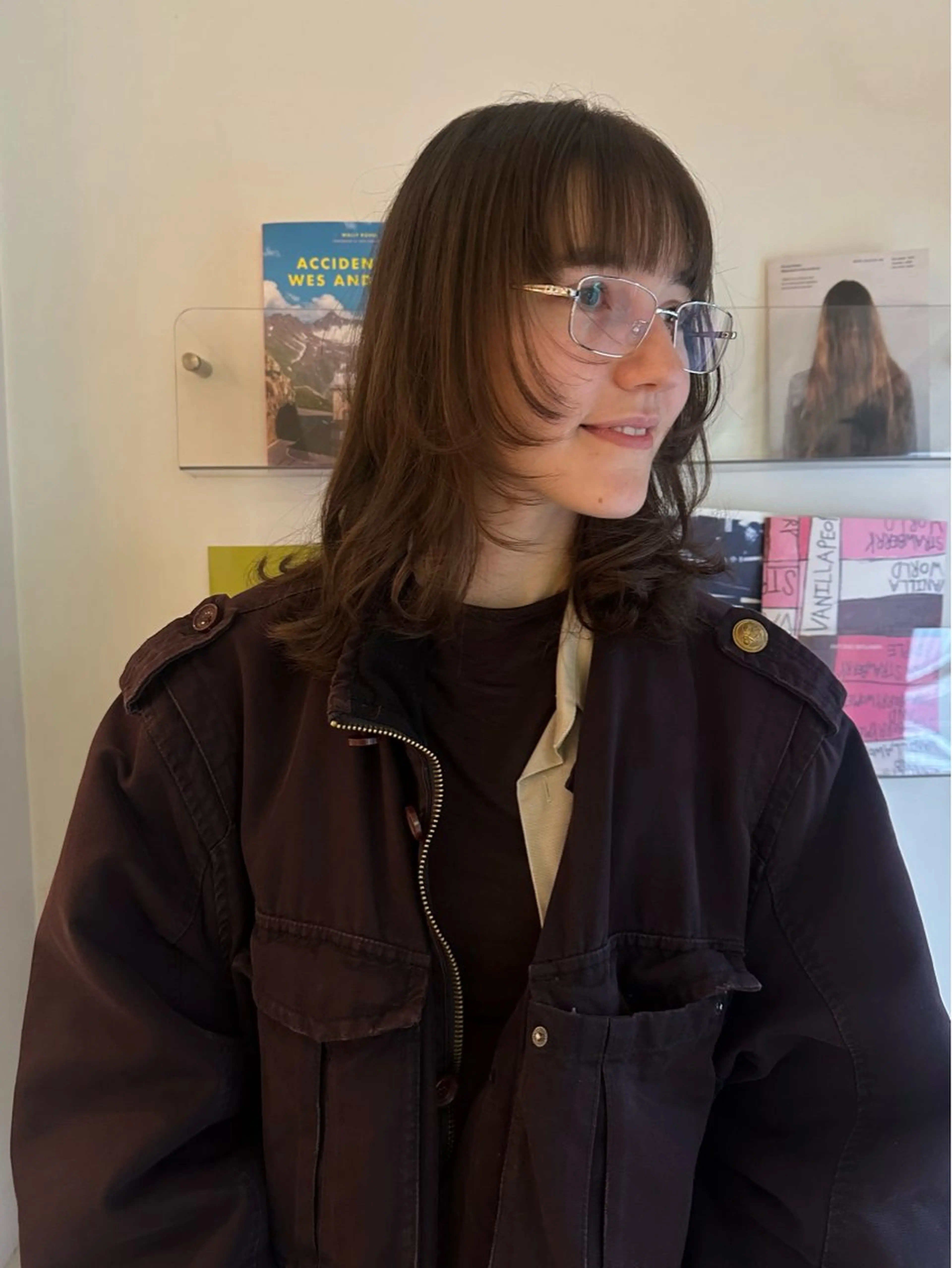 ミディアム カット ヘアカラー トリートメント Manaka🟤 今泉　Musiiikのヘアスタイル