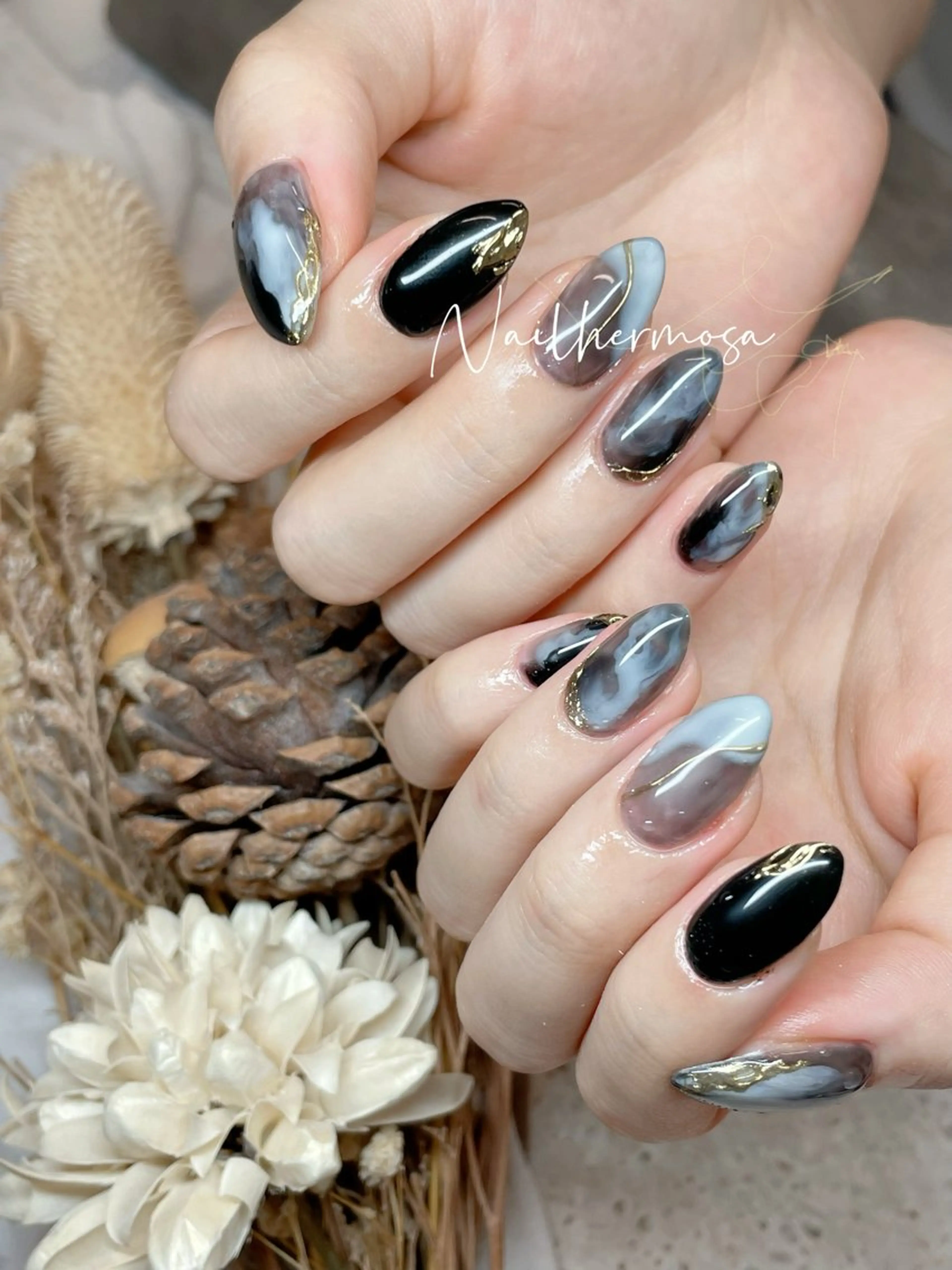 ネイル 長さ出し フラッシュネイル フットネイル ジェルネイル マグネットネイル ハンドネイル ネイル エルモサのネイルデザイン