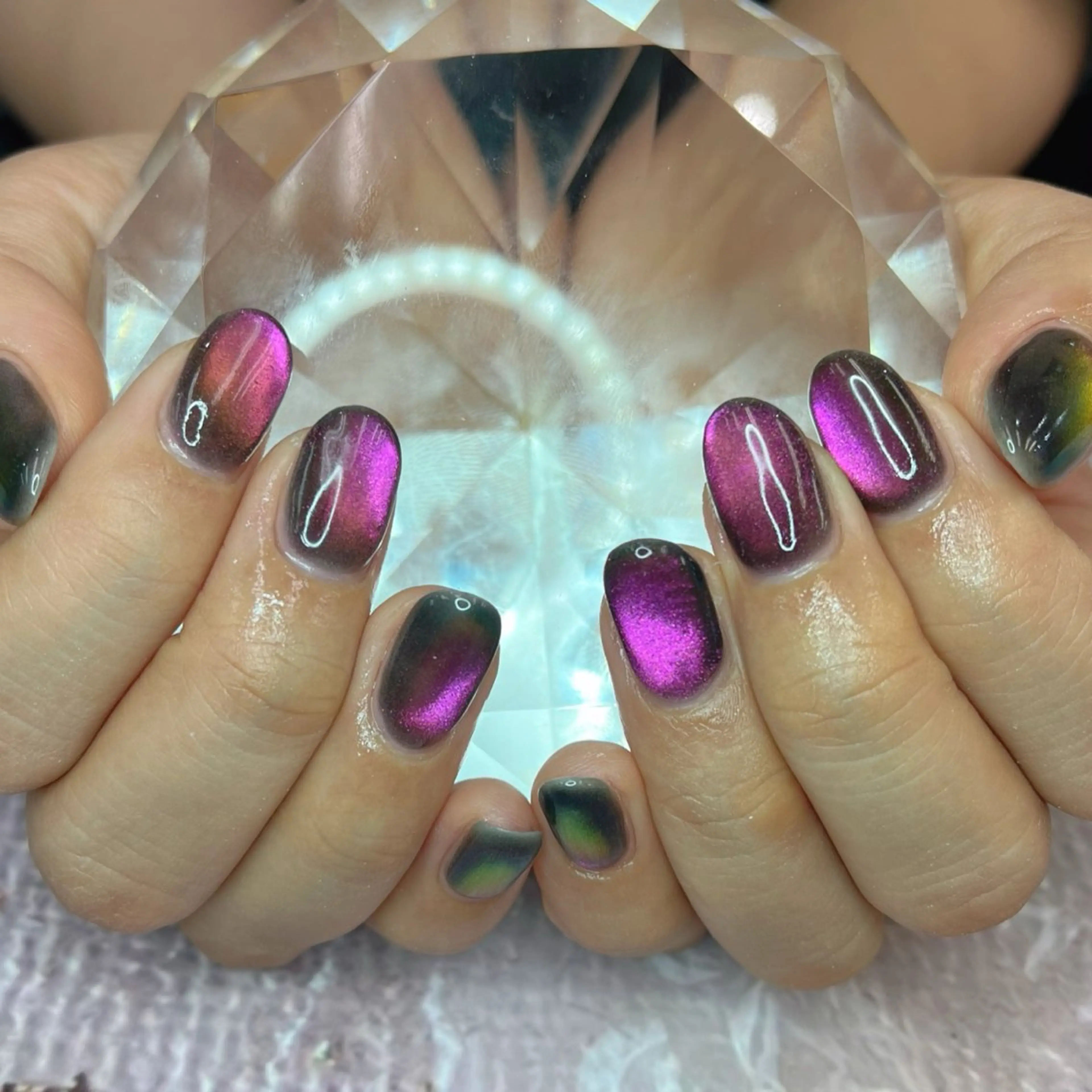 ネイル マグネットネイル ピンク ブルーデイジー栄本店所属・BlueDaisy 栄本店のネイルデザイン