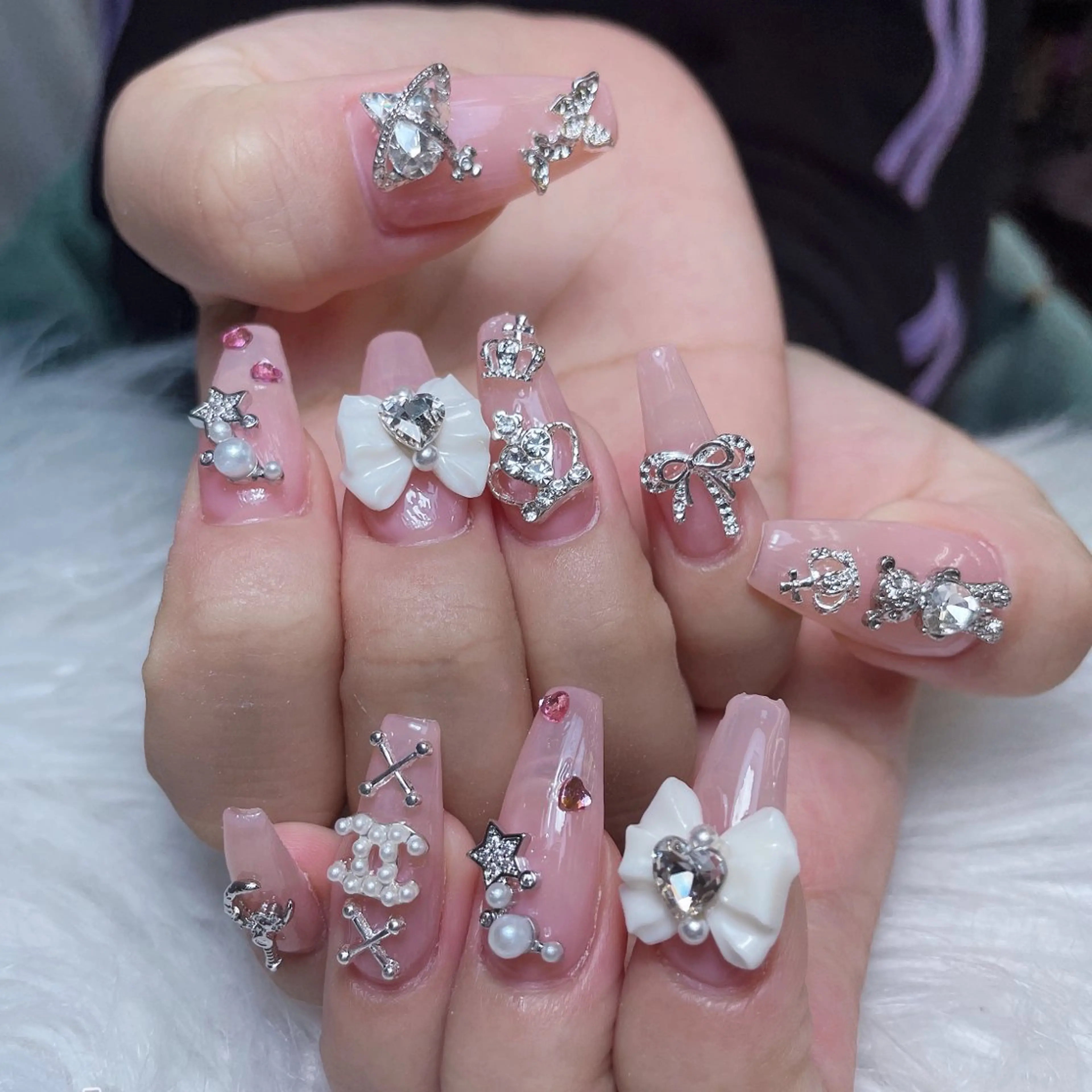 ネイル ハート 韓国ネイル 夏ネイル ワンホンネイル ハンドネイル Melody Nail所属・Melody  3D/スカルプ専門店のネイルデザイン