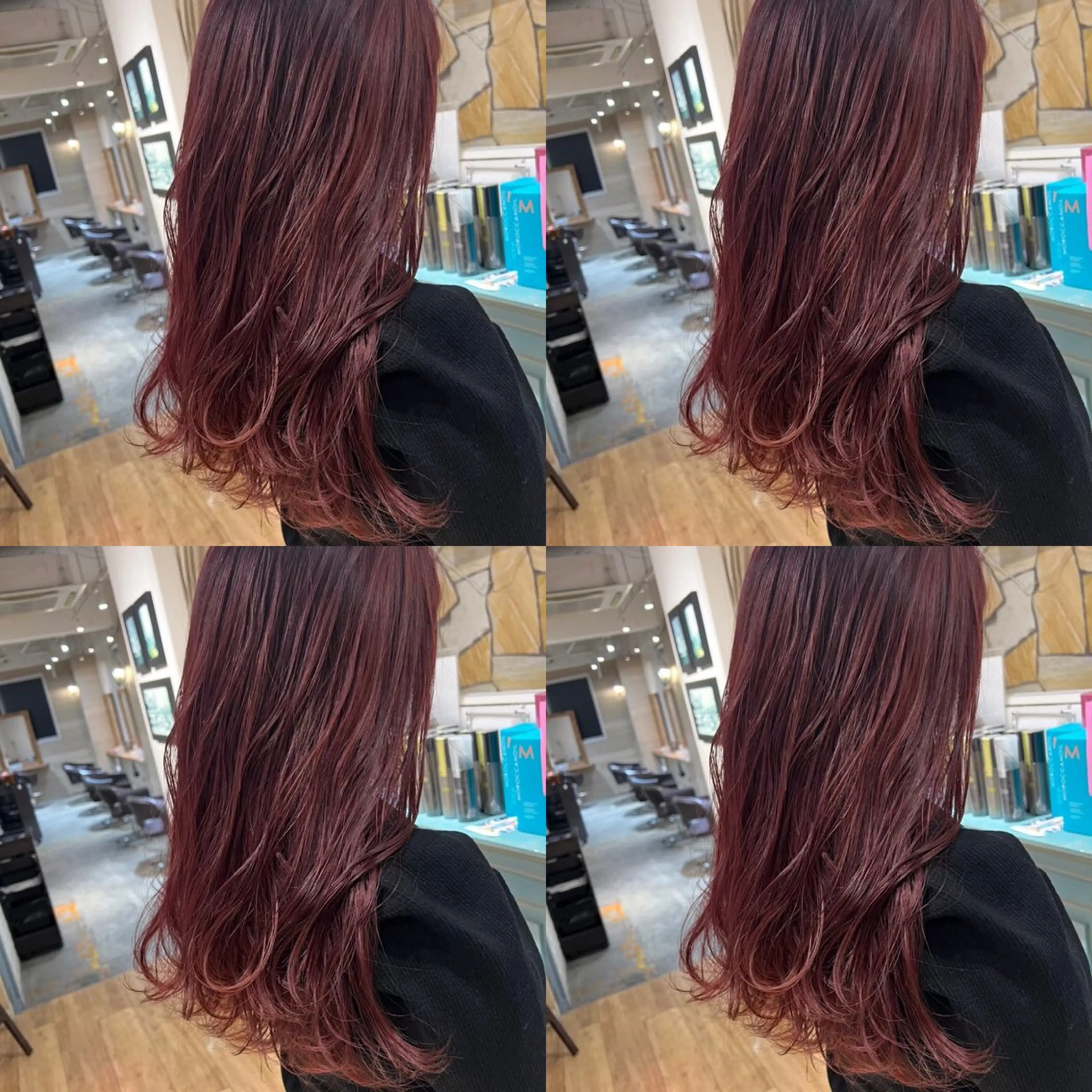 セミロング カラー ヘアアレンジ 💎韓国レイヤー ×エクステゆうま💎のヘアスタイル