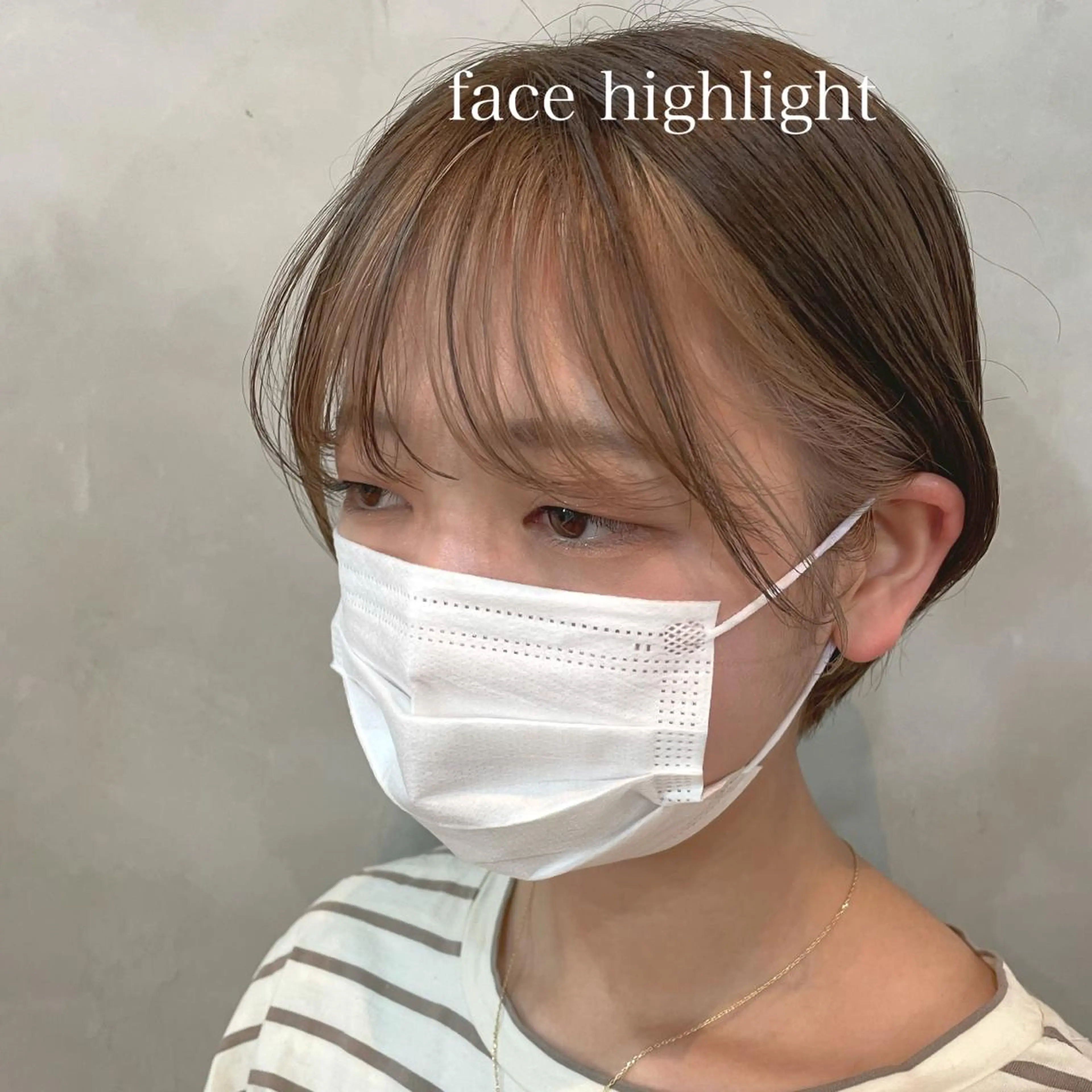 ショート カラー ハイライトカラー くびれヘア ハイライト ショートヘア little nene(池袋西口)所属・sugino katsuyaのヘアスタイル