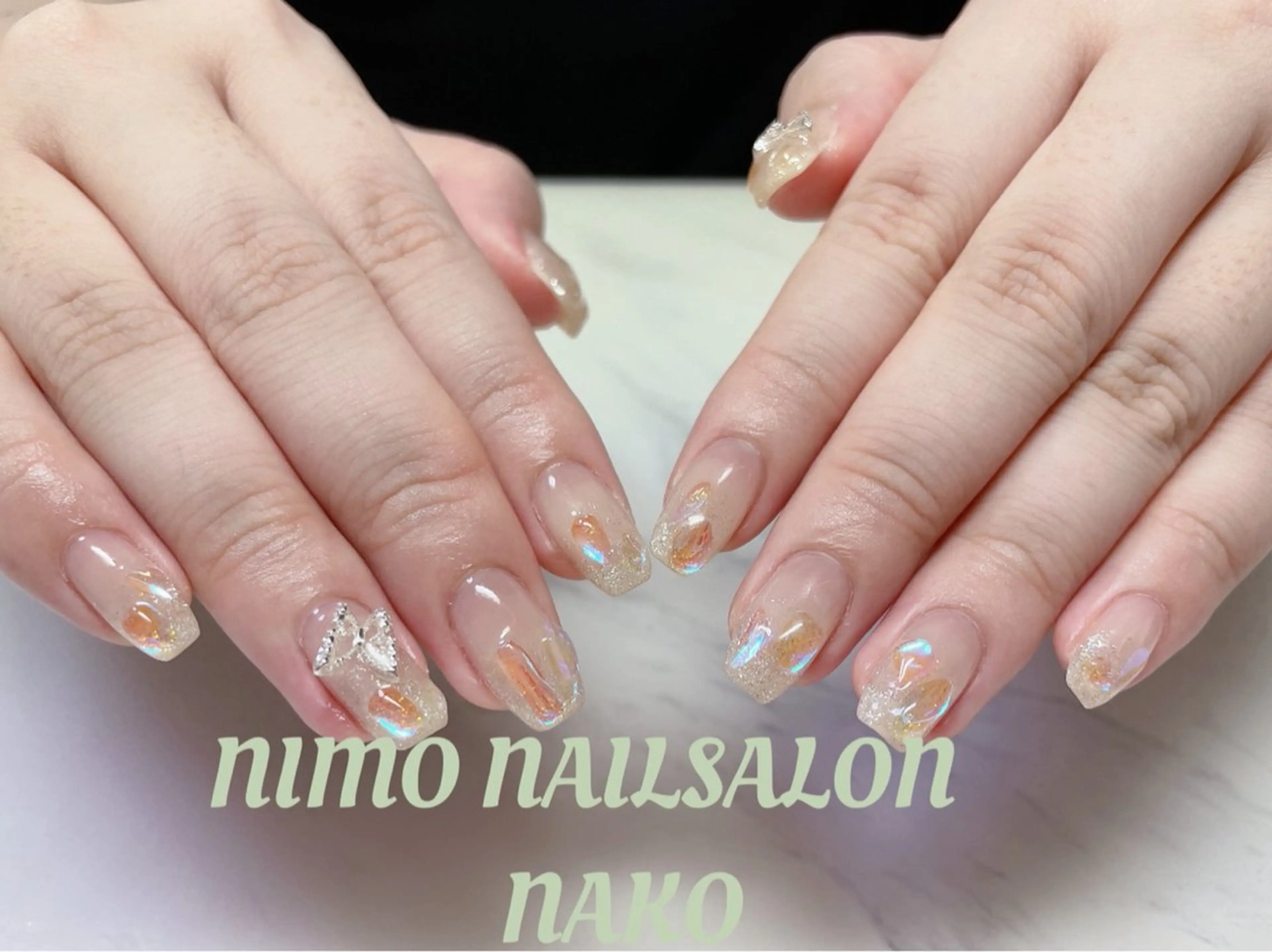 🎀オフあり🎀ワンカラー、ラメグラデーションパーツつけ放題の写真