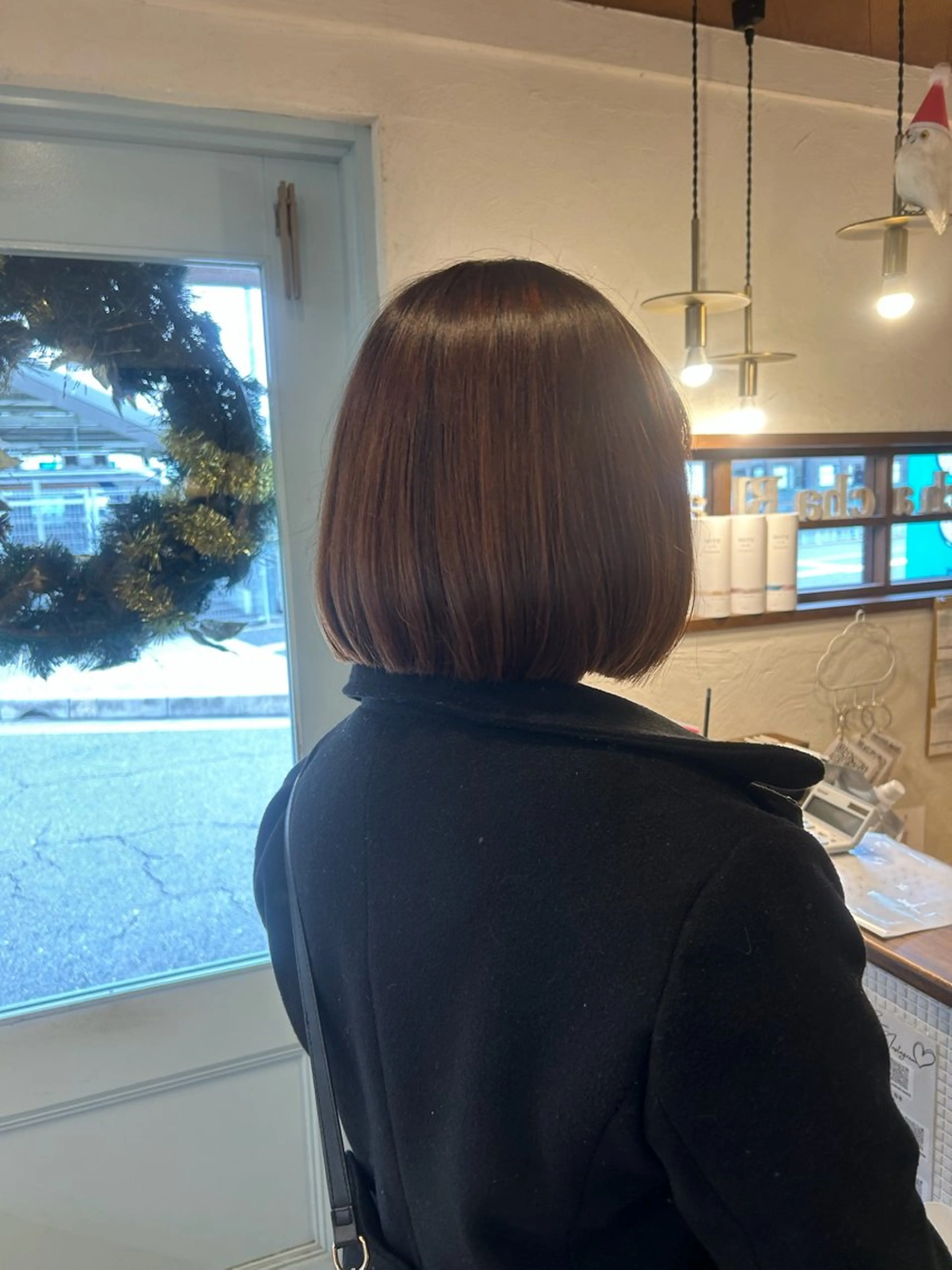 ショート カラー ボブ カット ヘアカラー 徳 永のヘアスタイル