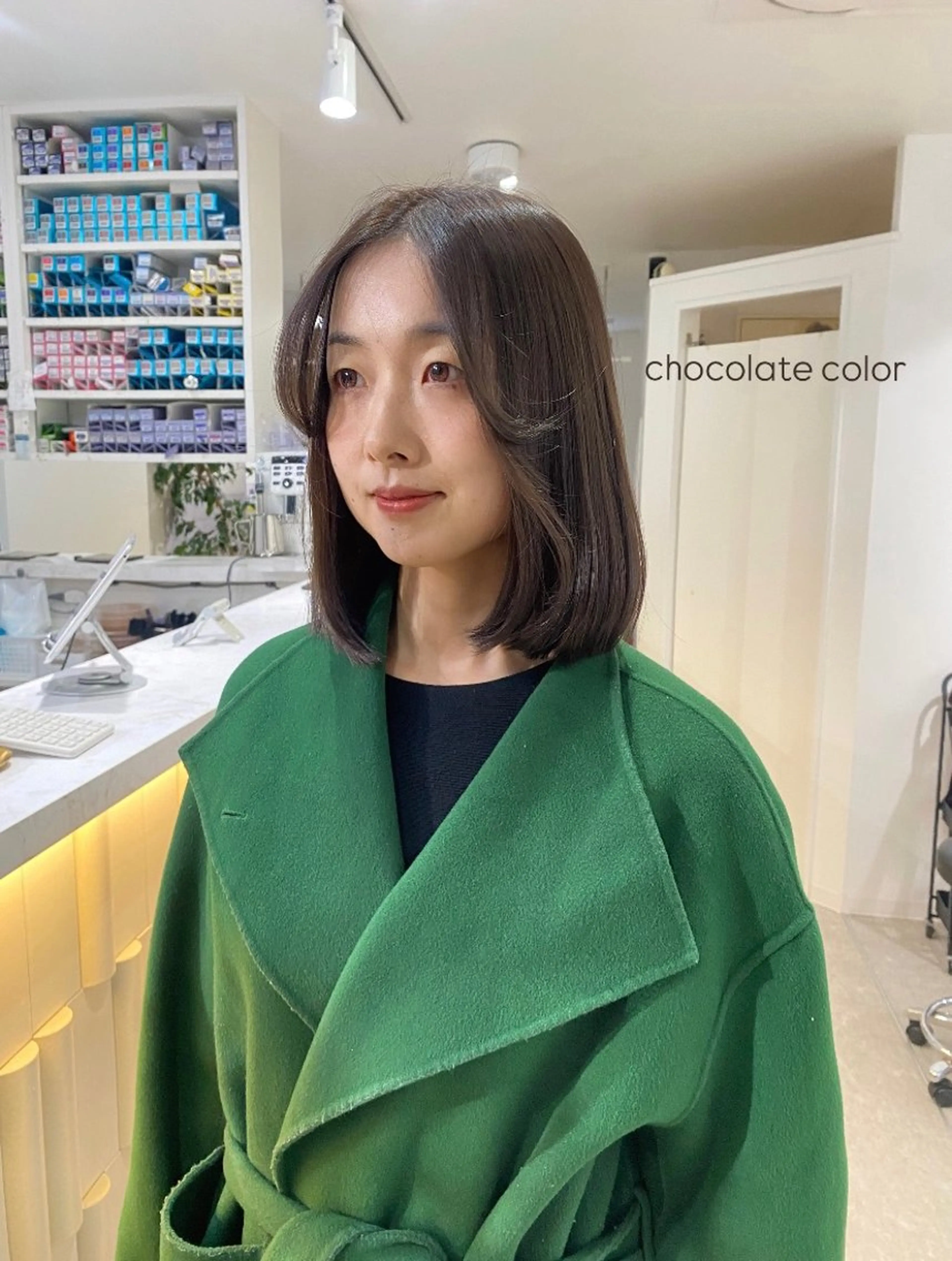 カラー AO所属・RISAKO 艶髪モテヘア🎀府中のヘアスタイル