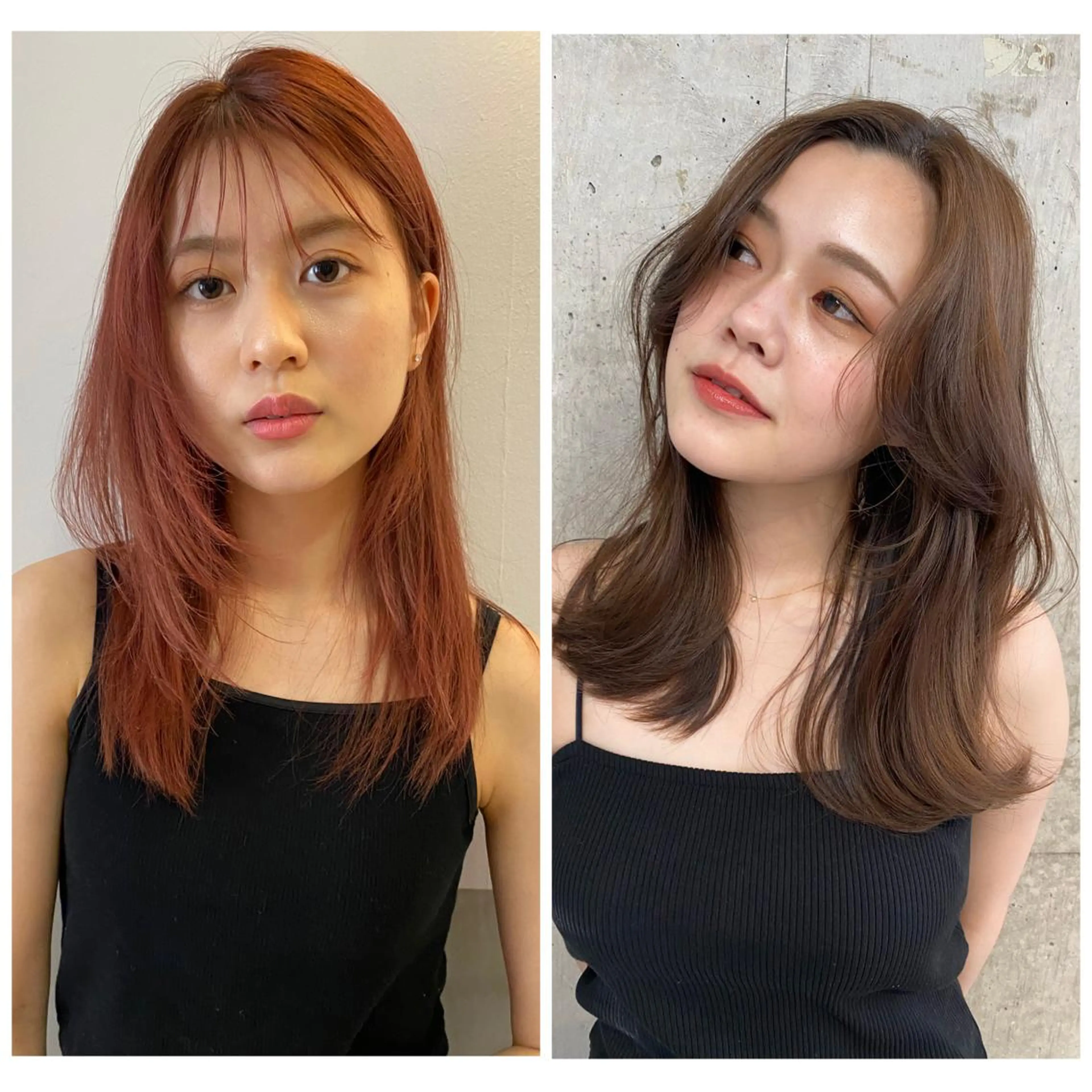セミロング カラー 切りっぱなしボブ ブリーチ ケアブリーチ 透明感カラー ハイライトカラー Pia hair Design Yakuin所属・Pia ツボイ ケイタのヘアスタイル
