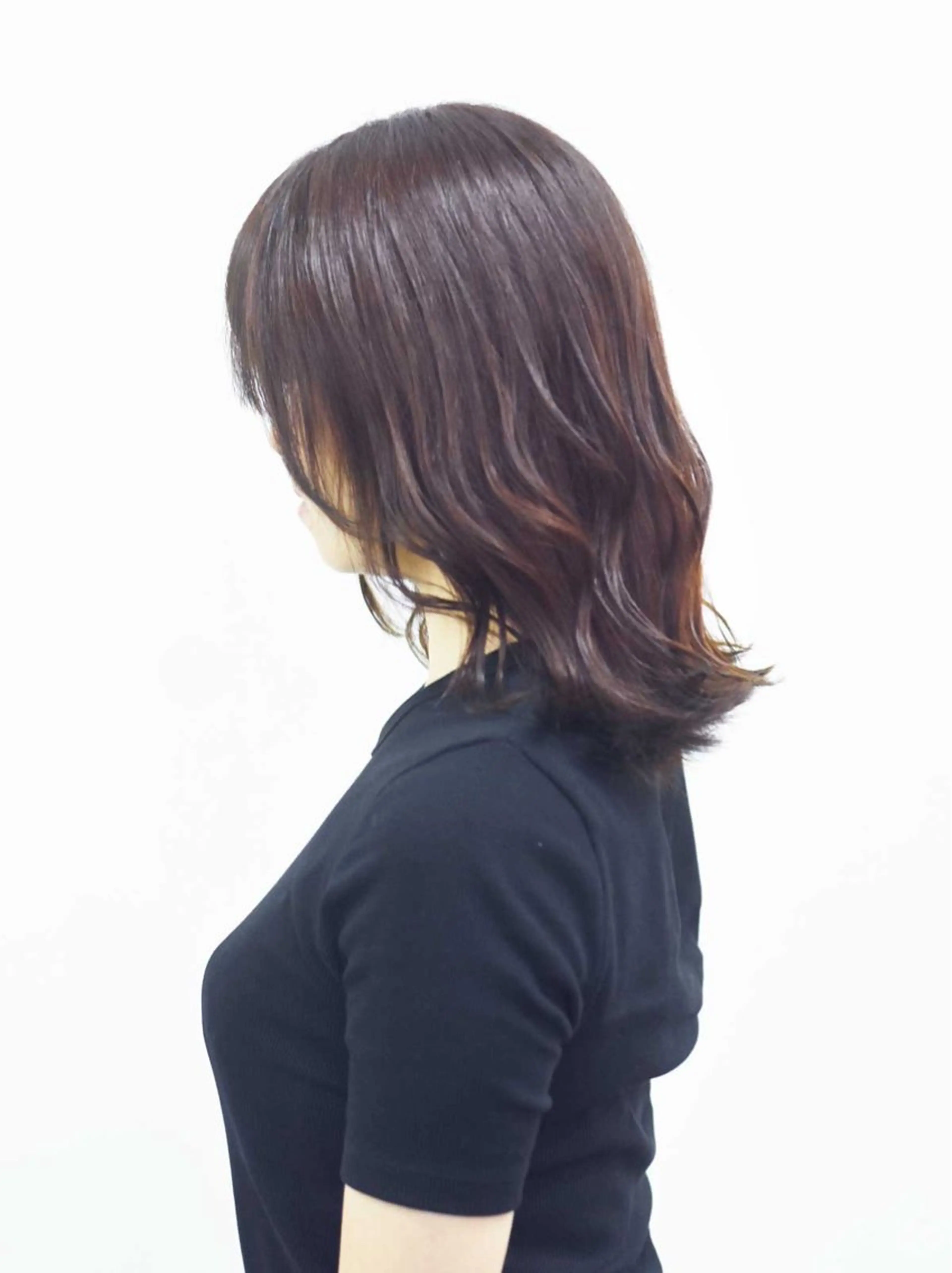 セミロング カラー ヘアカラー 【Atem 大町店】 永森　優里花のヘアスタイル