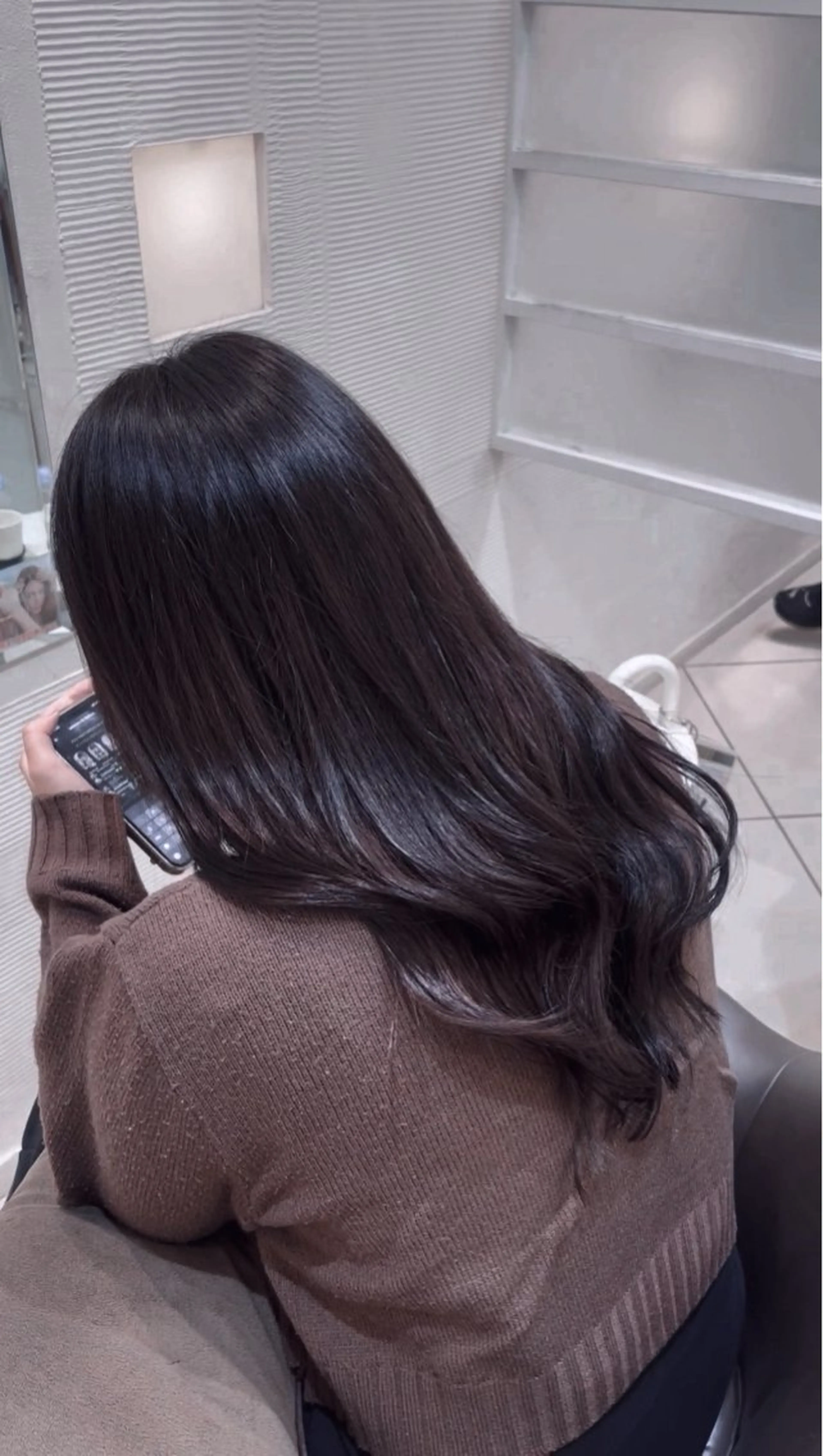 ロング カラー 💖大人韓国ヘア💖 韓国艶カラー【銀座】のヘアスタイル