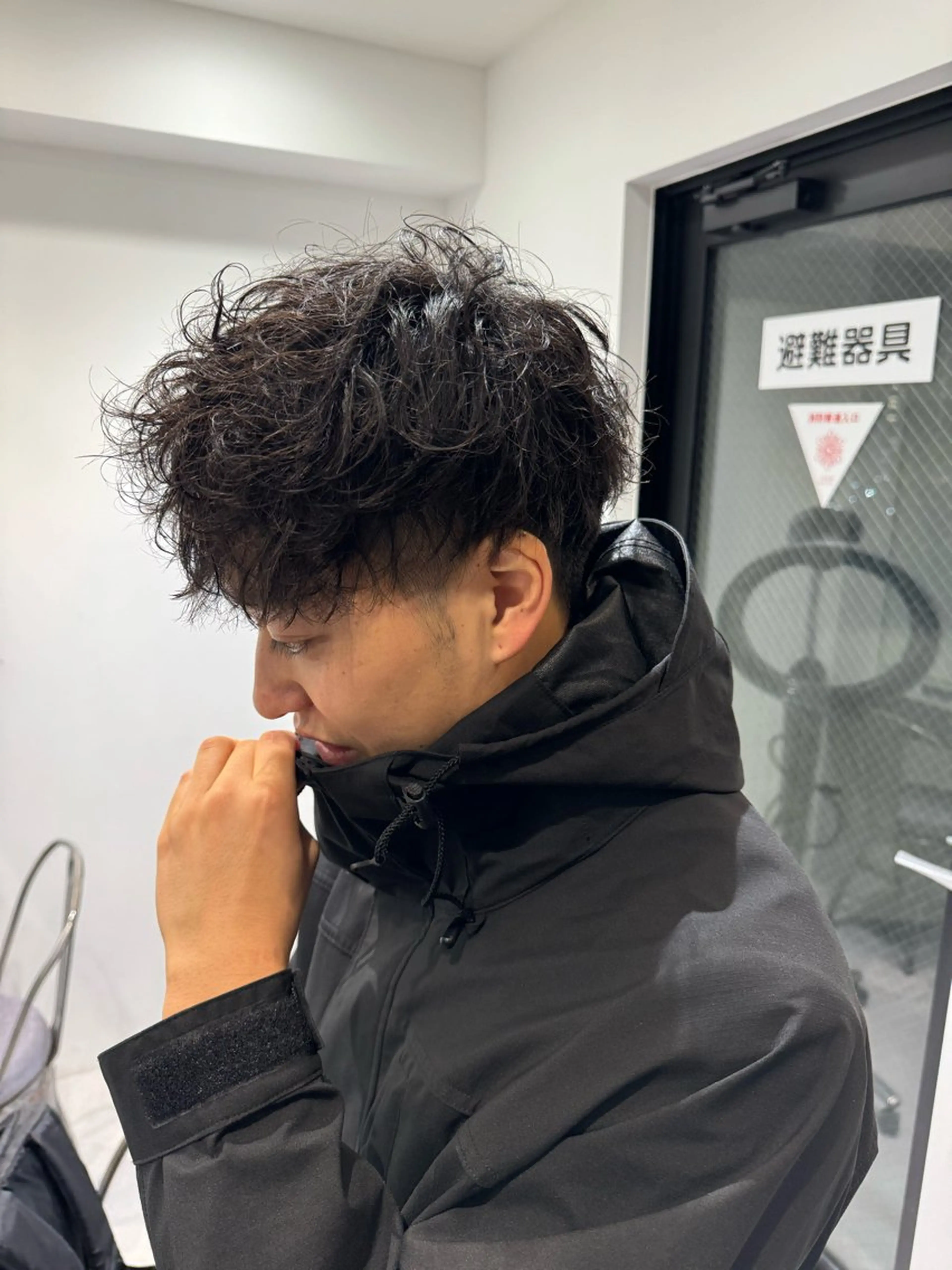 ショート パーマ メンズ カット パーマ ヘアセット メンズ特化 パーマ/オザワのヘアスタイル