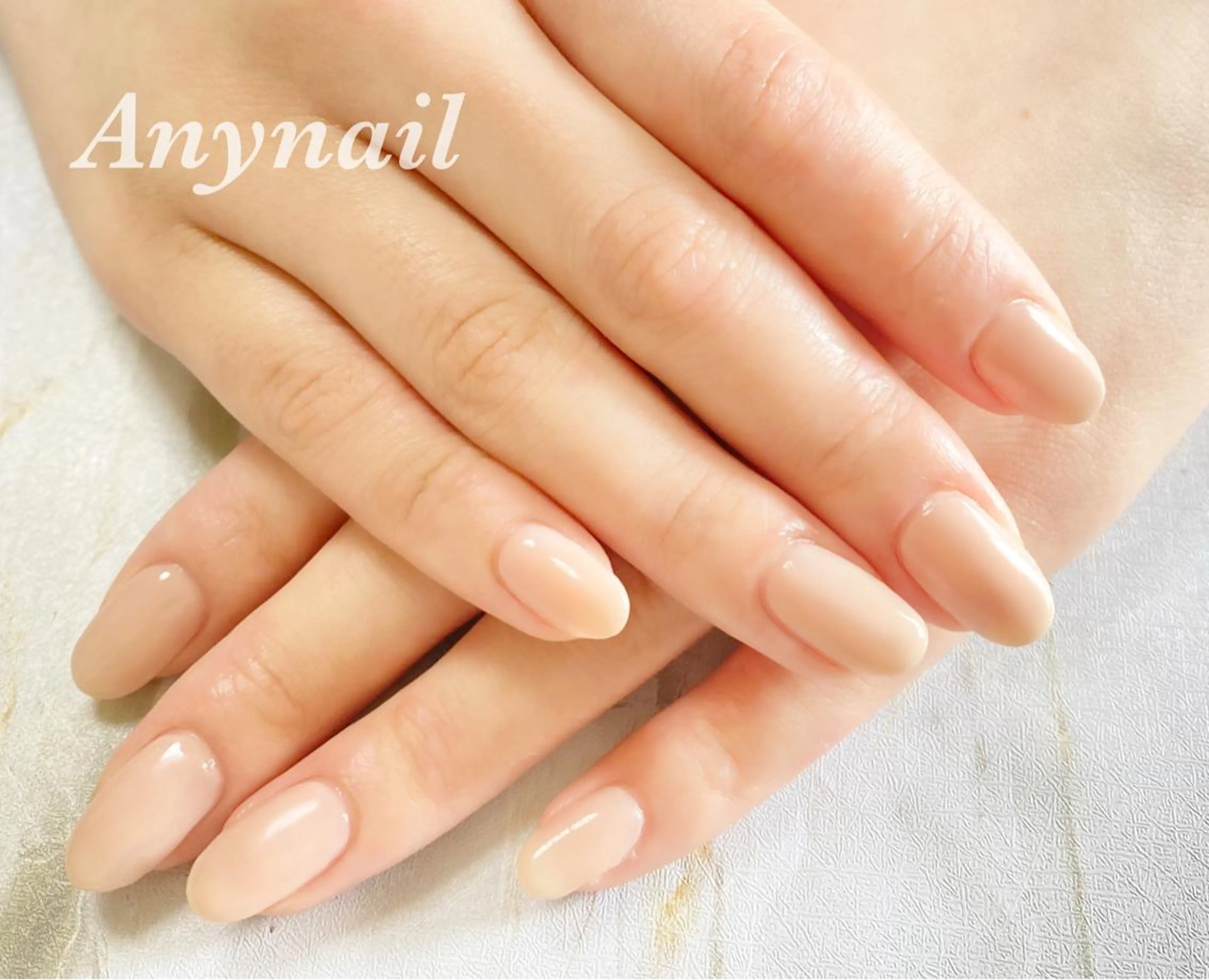 ネイル ブルー ジェルネイル オフィスネイル ワンカラーネイル ハンドネイル 岩澤 恵子のネイルデザイン