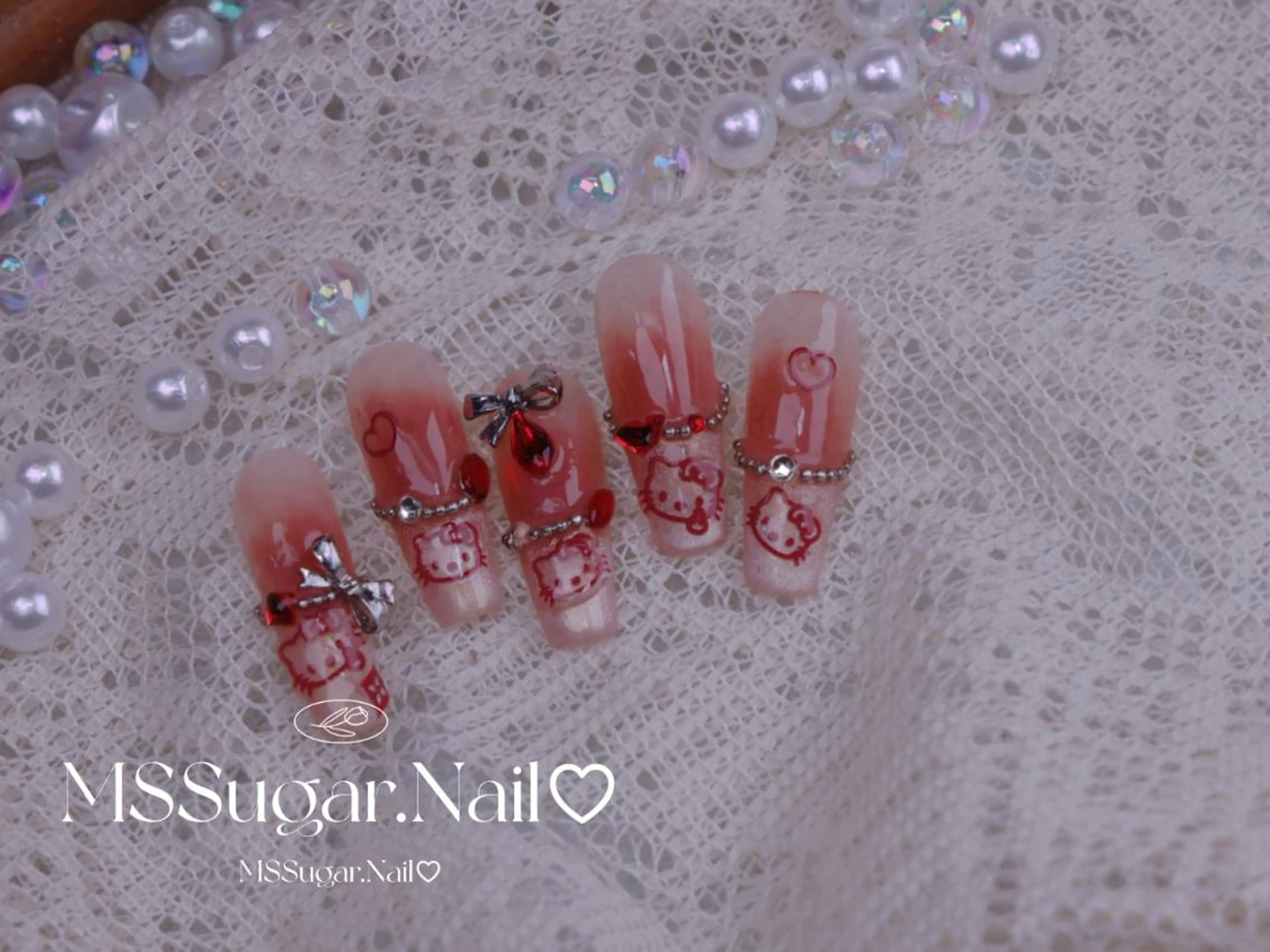 ネイル ハロウィン ロングネイル マグネットネイル スカルプネイル ネイルチップ ハンドネイル MSSugar Nailのネイルデザイン