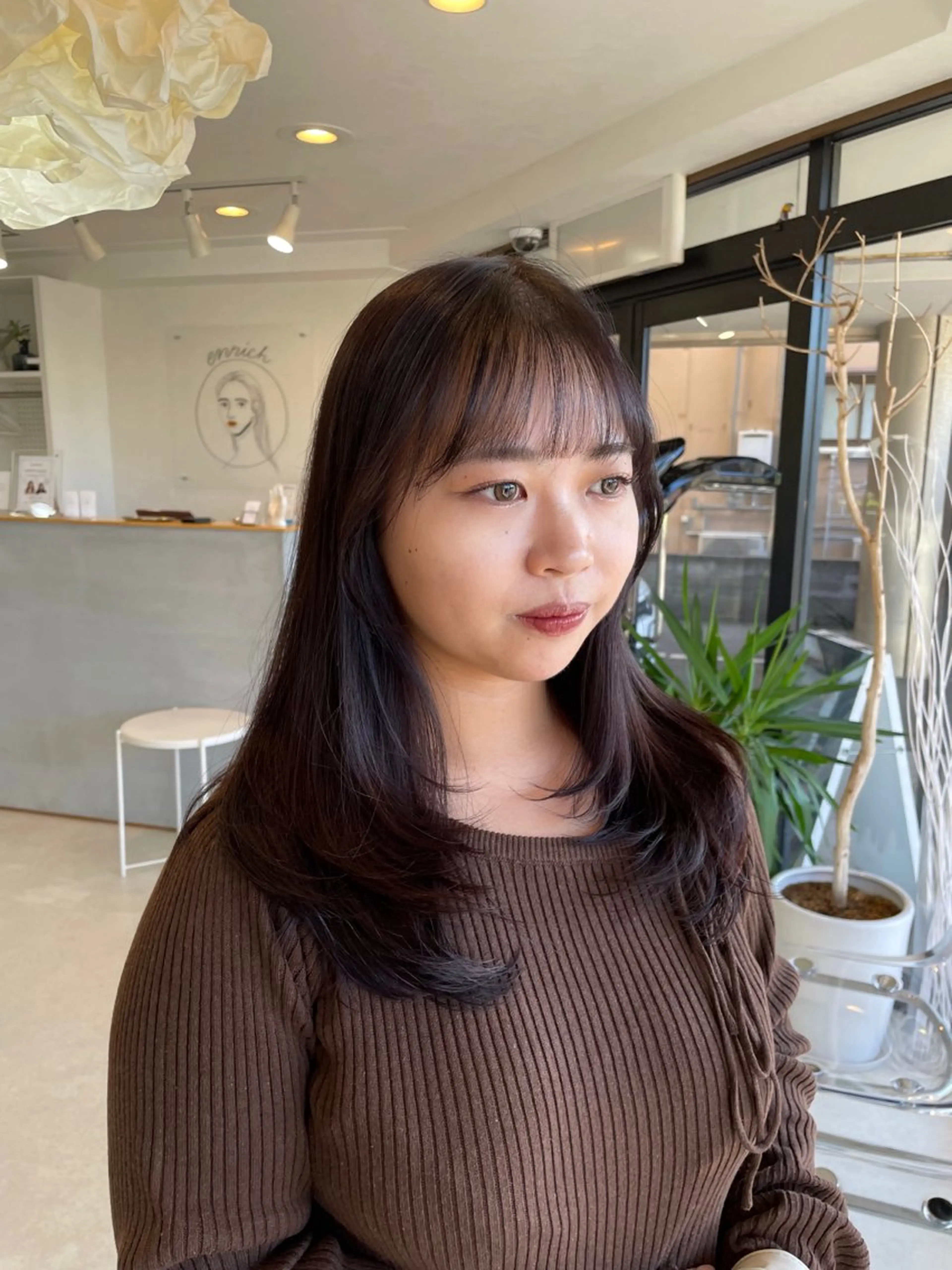 セミロング レイヤーカット カット 前川 瑞希のヘアスタイル