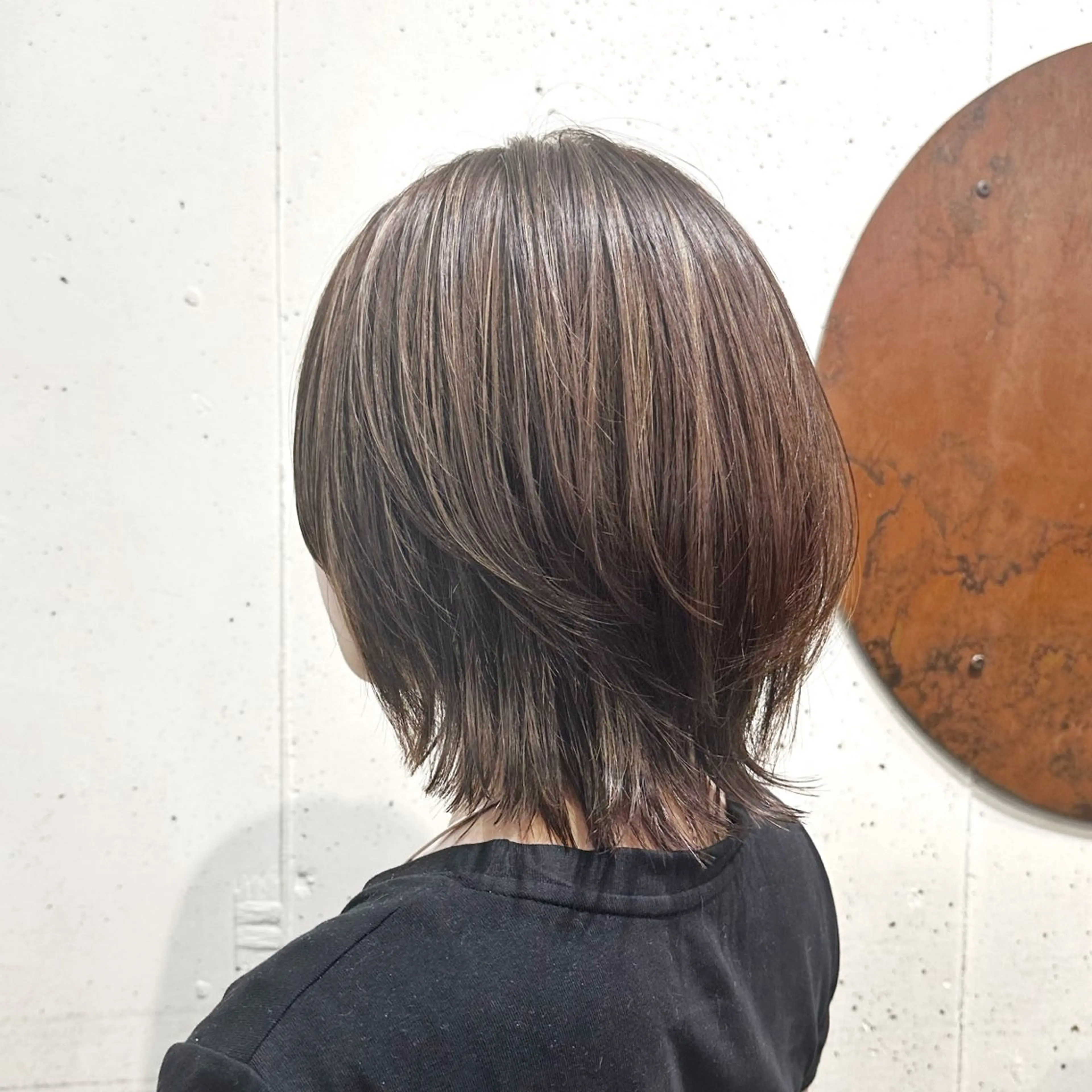 ミディアム ボブレイヤー ボブ レイヤーカット ウルフカット ボブ/ショート /🦋服部ルミナ🦋のヘアスタイル