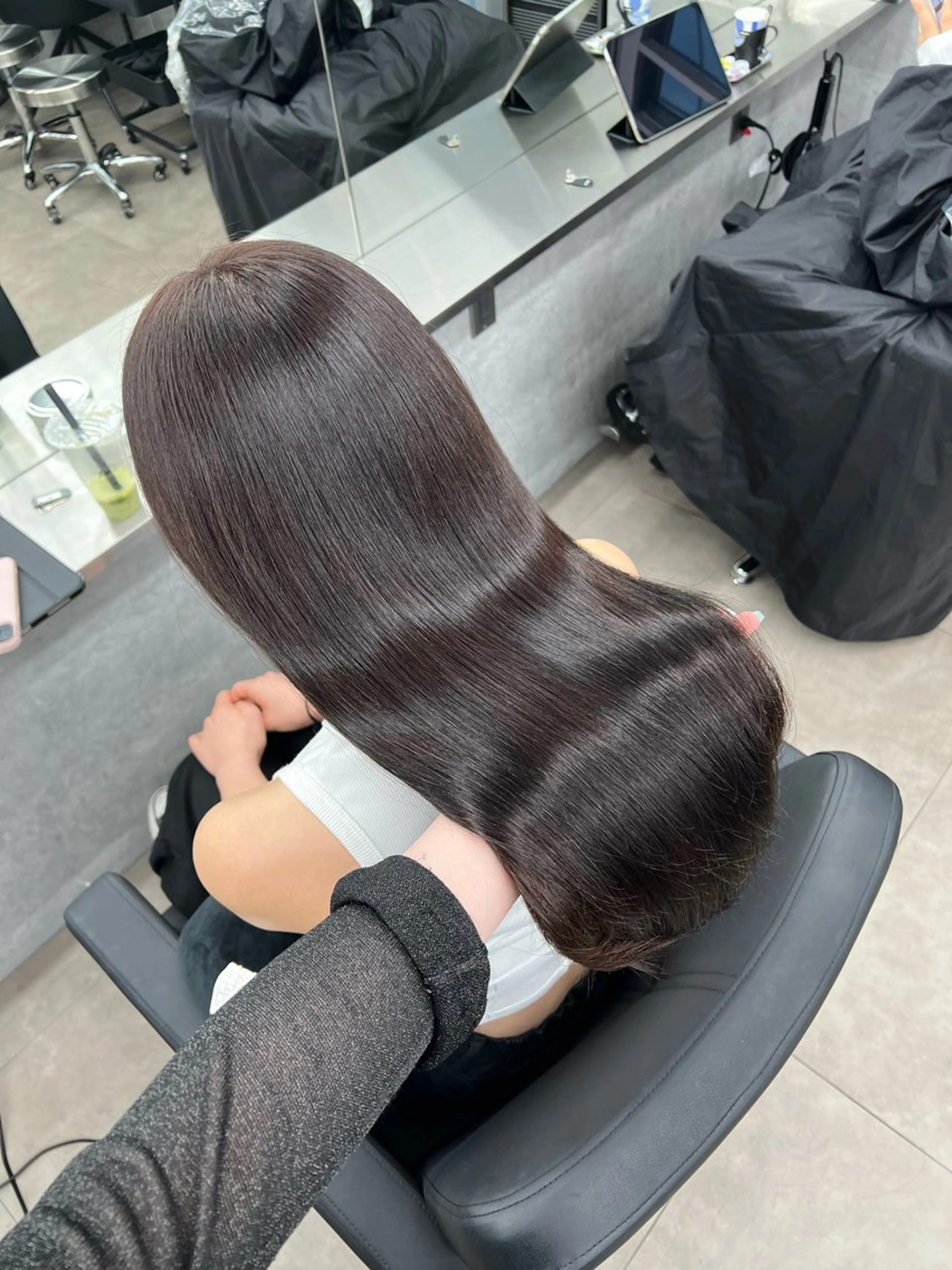 ロング カラー グレージュ 髪質改善 トリートメント カット ヘアカラー トリートメント 🩶髪質改善/新宿 /saaya🩶のヘアスタイル