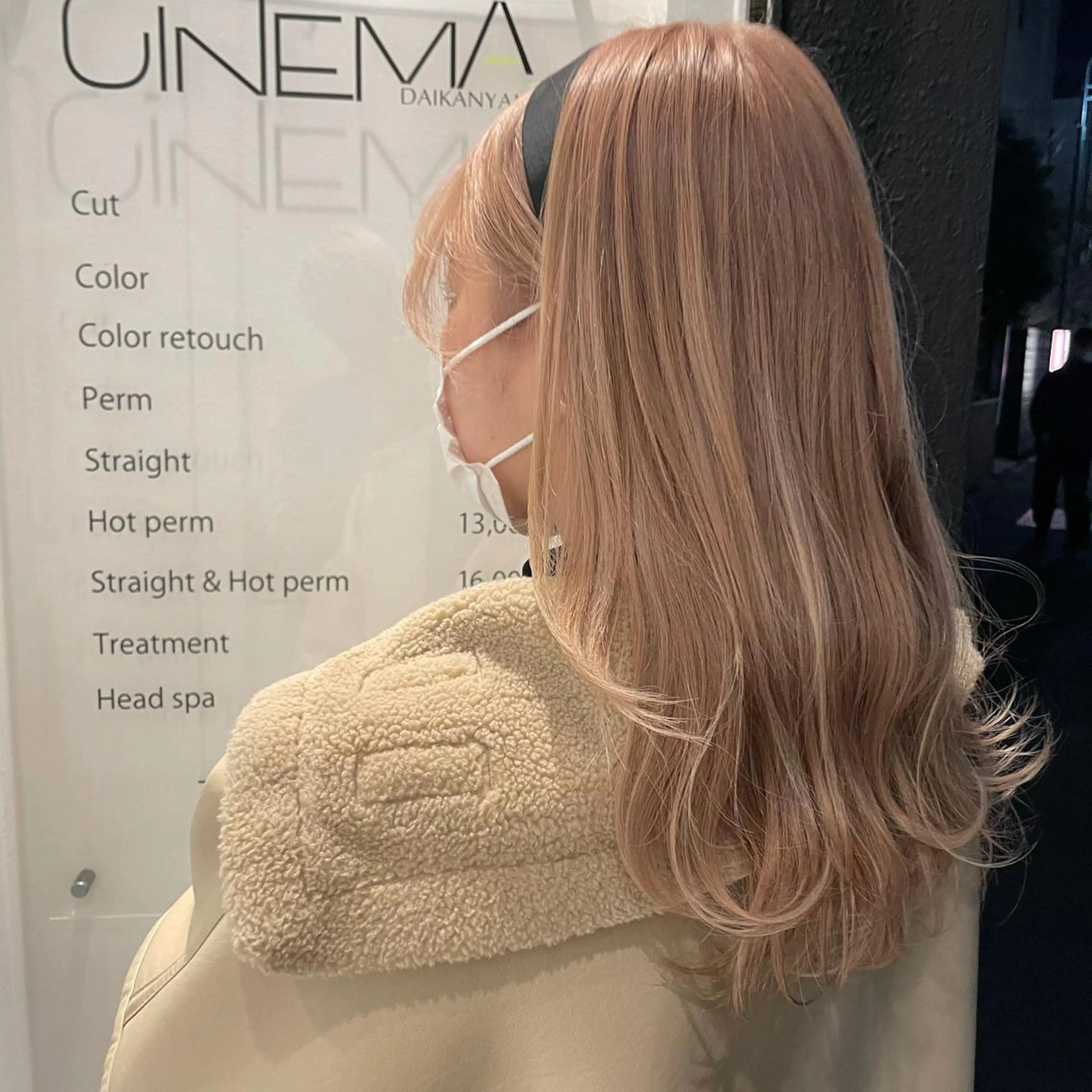 セミロング カラー ベージュカラー ピンクカラー ピンクベージュ CiNEMA daikanyama所属・透明感カラー🫧 今泉健太のヘアスタイル