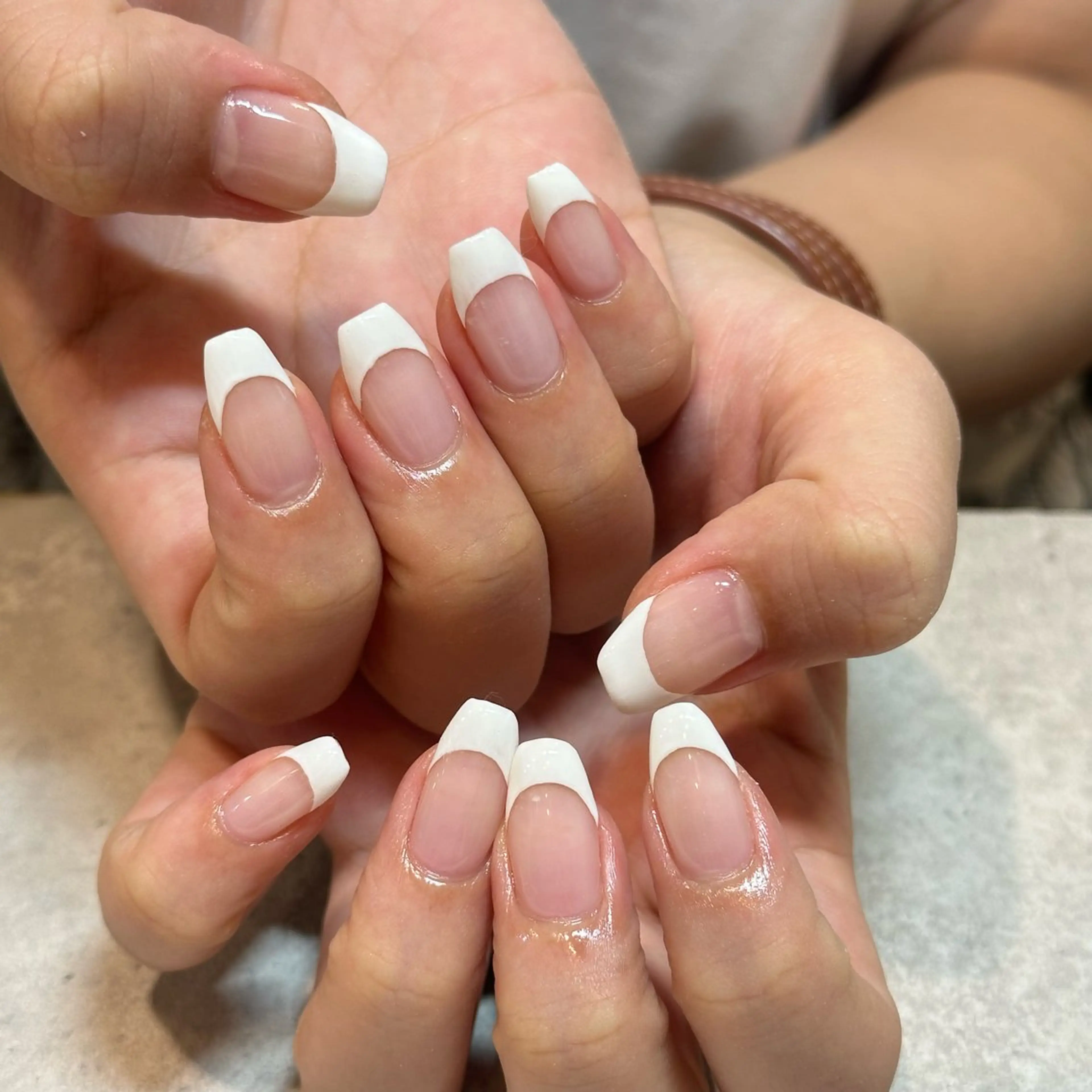 ネイル フレンチネイル ひらい さなのネイルデザイン