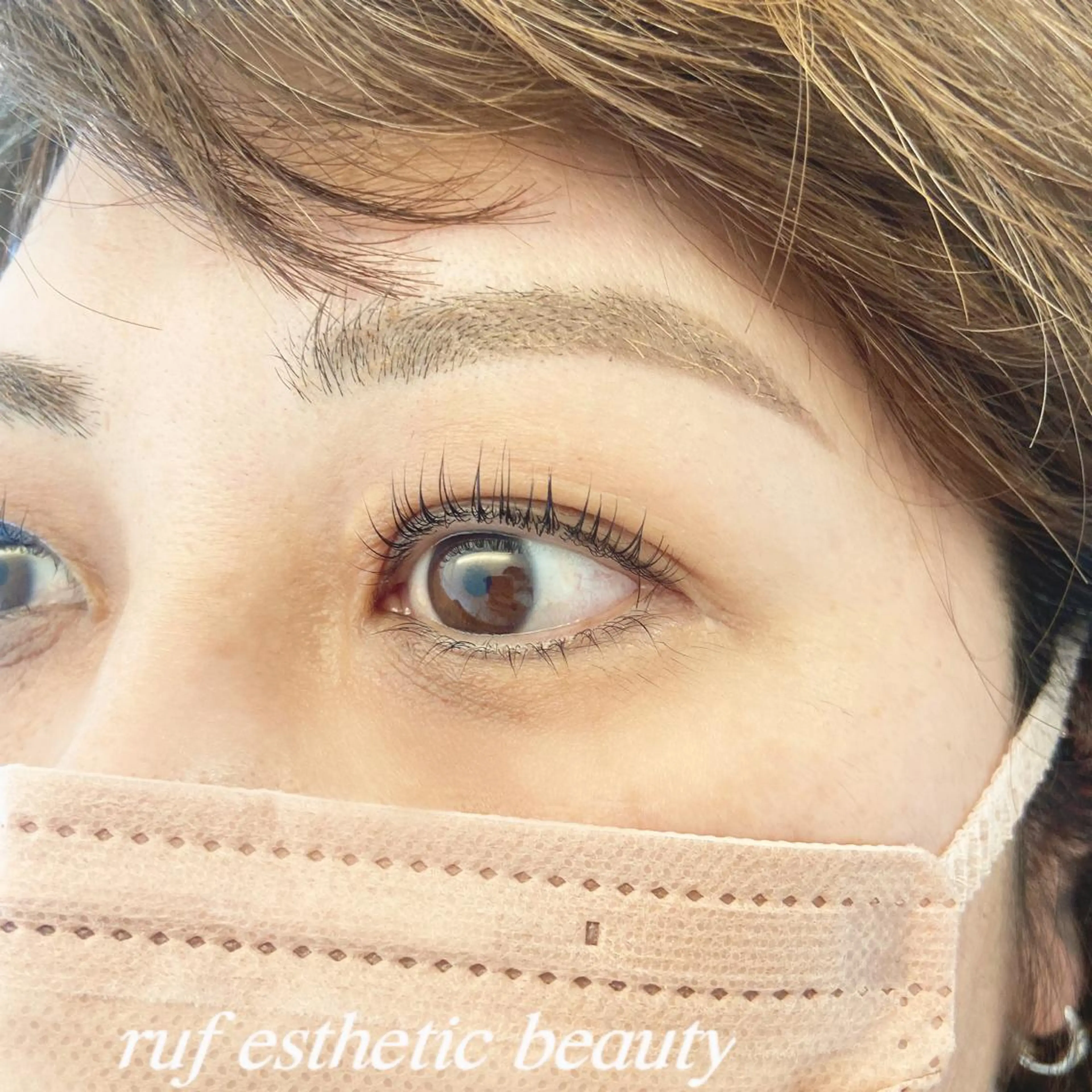 マツエク・マツパ 一重×まつ毛パーマ 前田 梨沙👀✨のマツエク・マツパデザイン