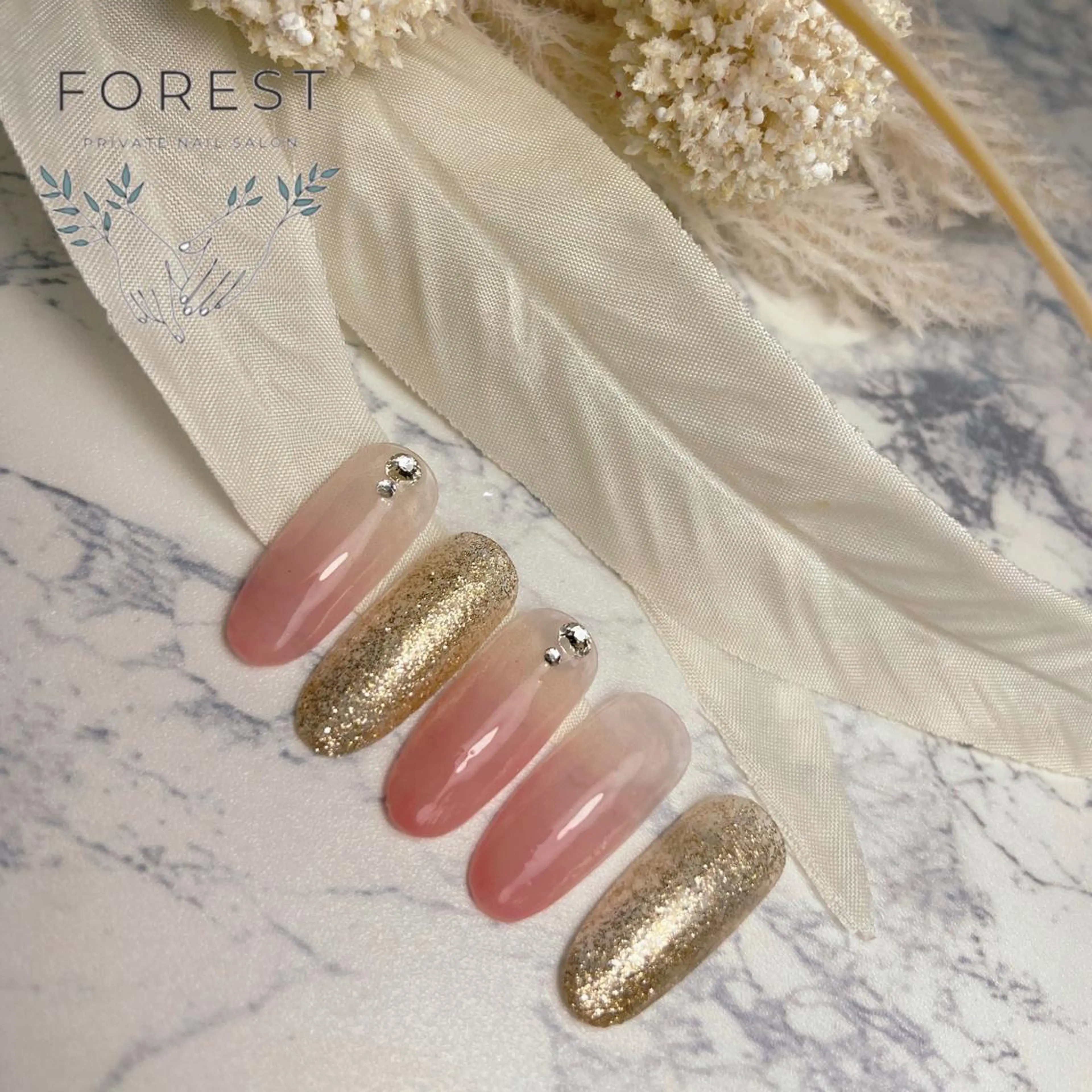 ネイル 白岡市篠津自宅 サロンForestのネイルデザイン