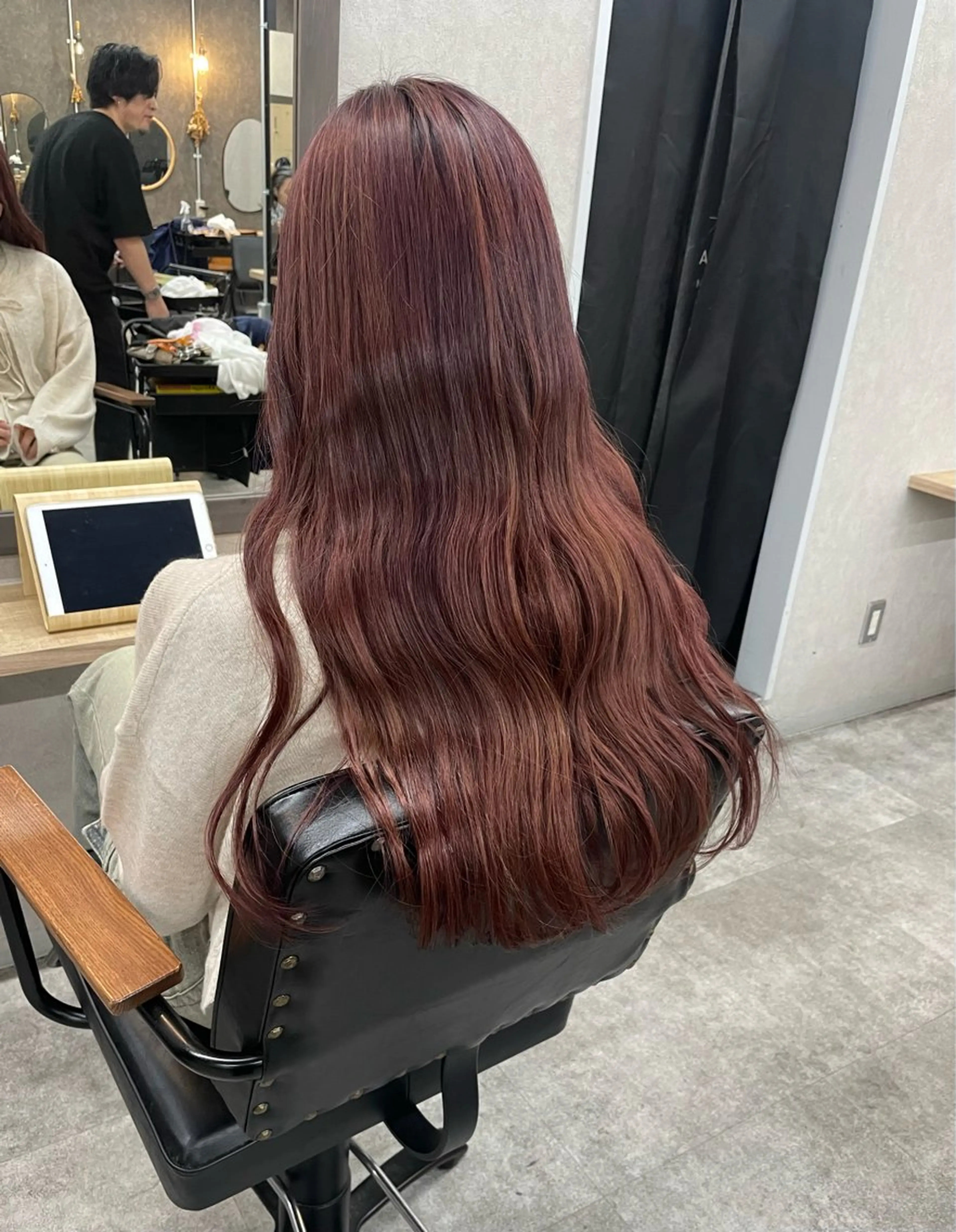 ロング カラー ラベンダーカラー ピンクカラー ピンクラベンダー いなみね はるきのヘアスタイル