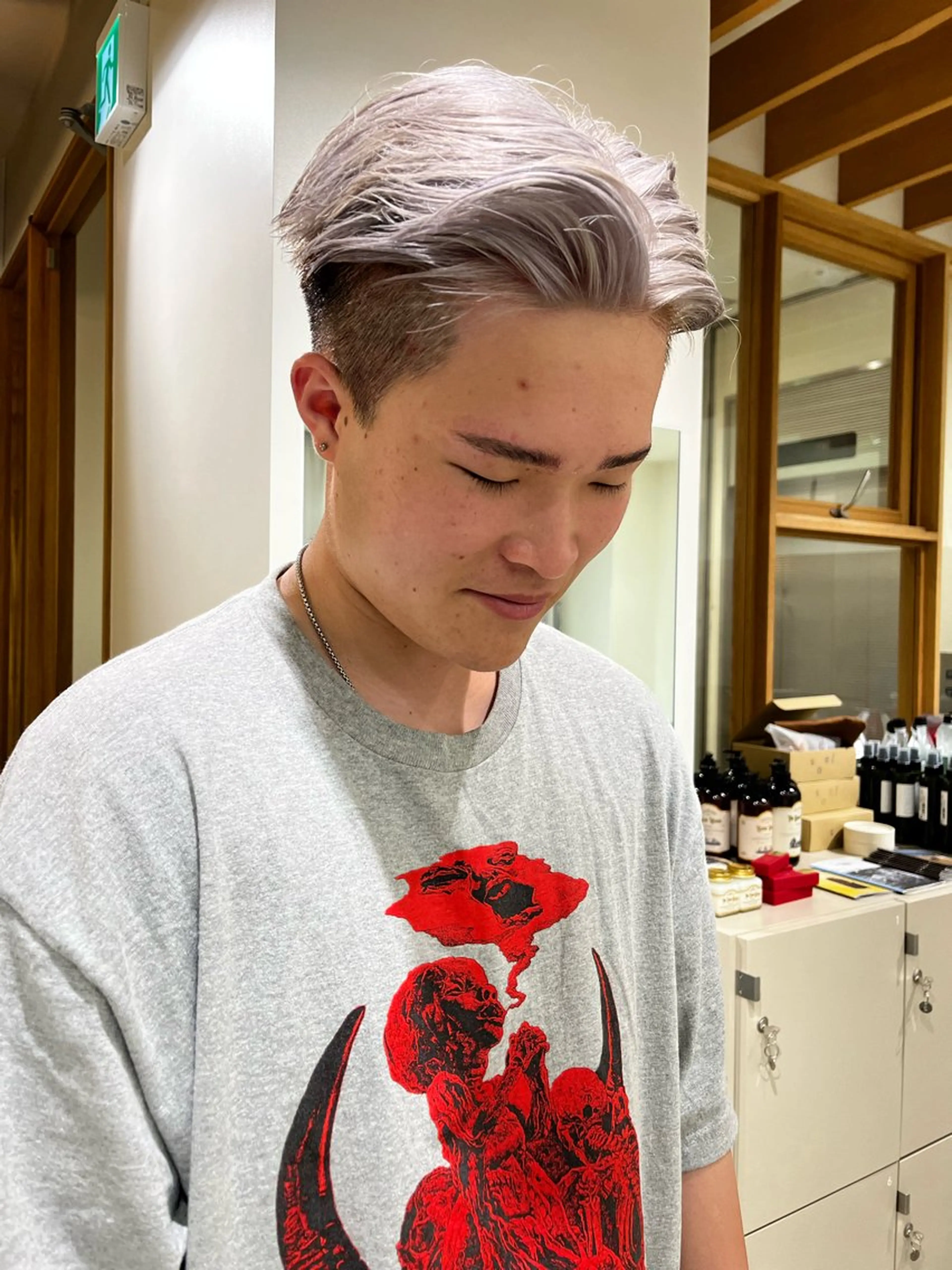 ショート カラー miwa Yuma /メンズパーマのヘアスタイル