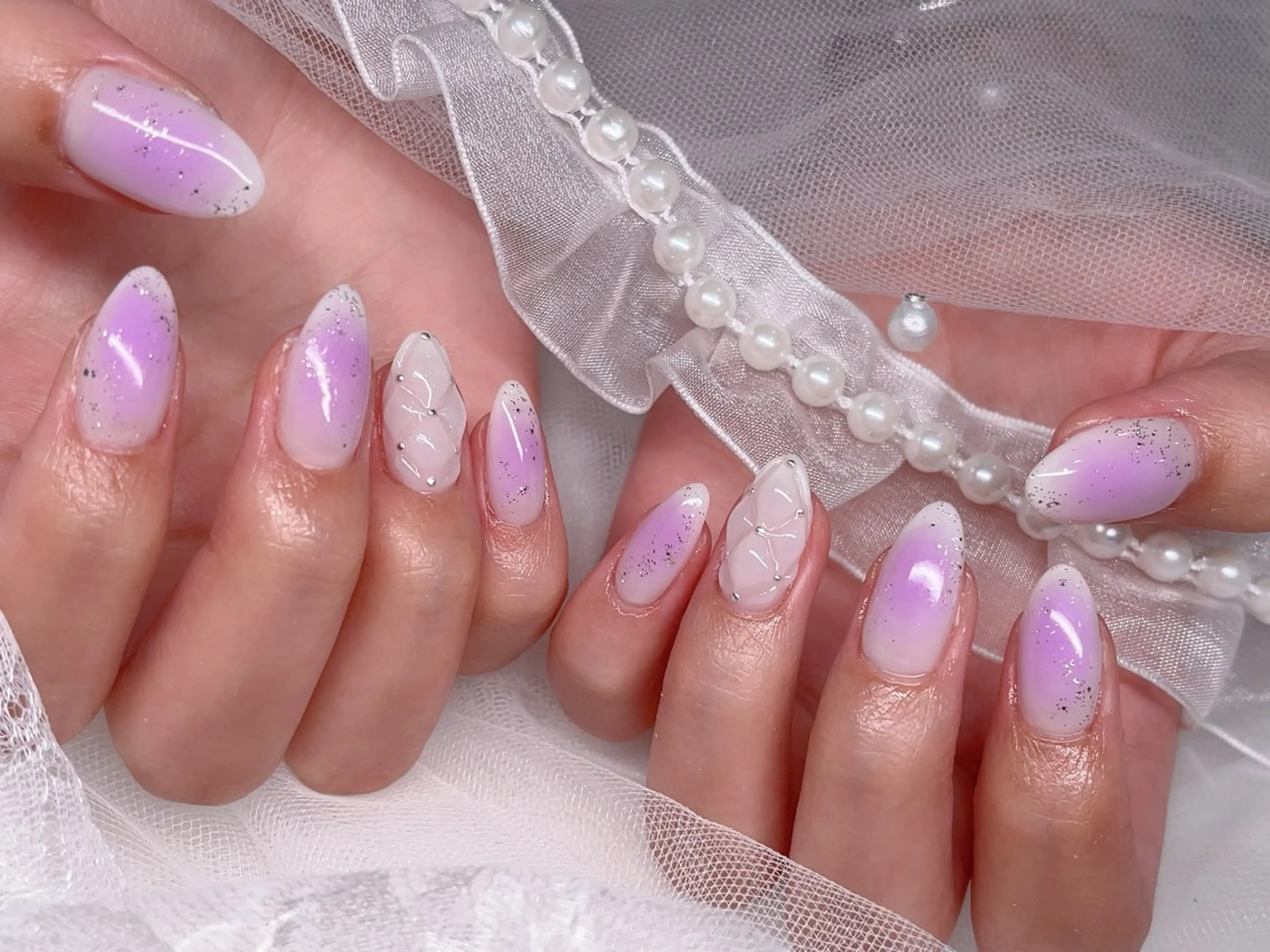 ネイル チークネイル ハンドネイル 悦田joieange 京橋店のネイルデザイン