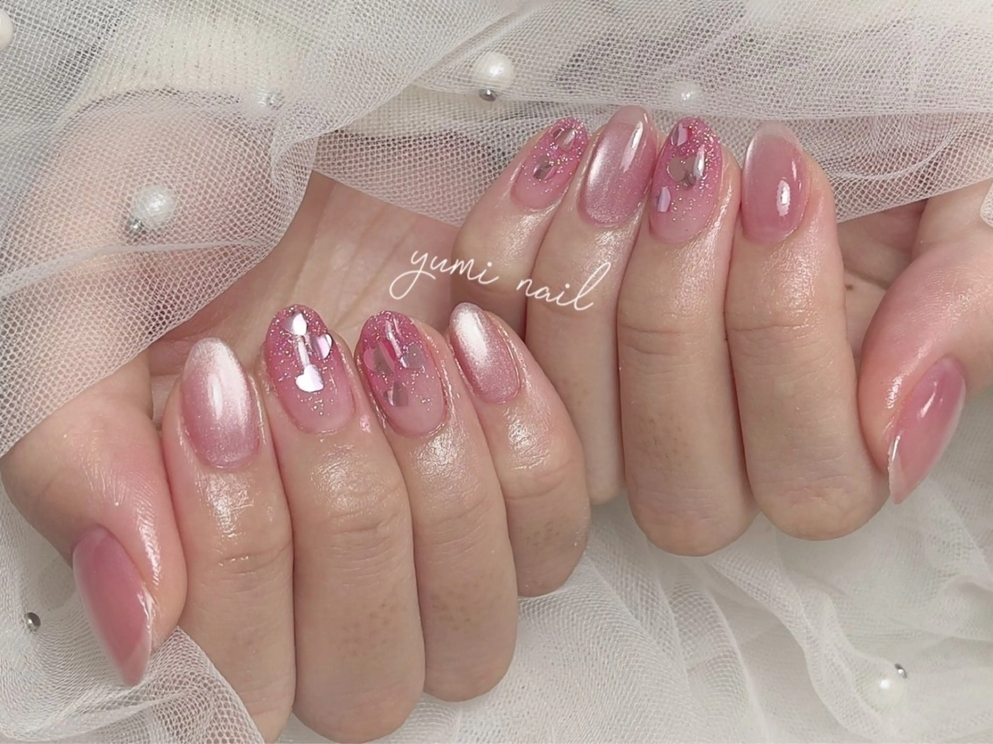 ネイル 𝐲𝐮𝐦𝐢🎀 長さ出しデザイン専門のネイルデザイン