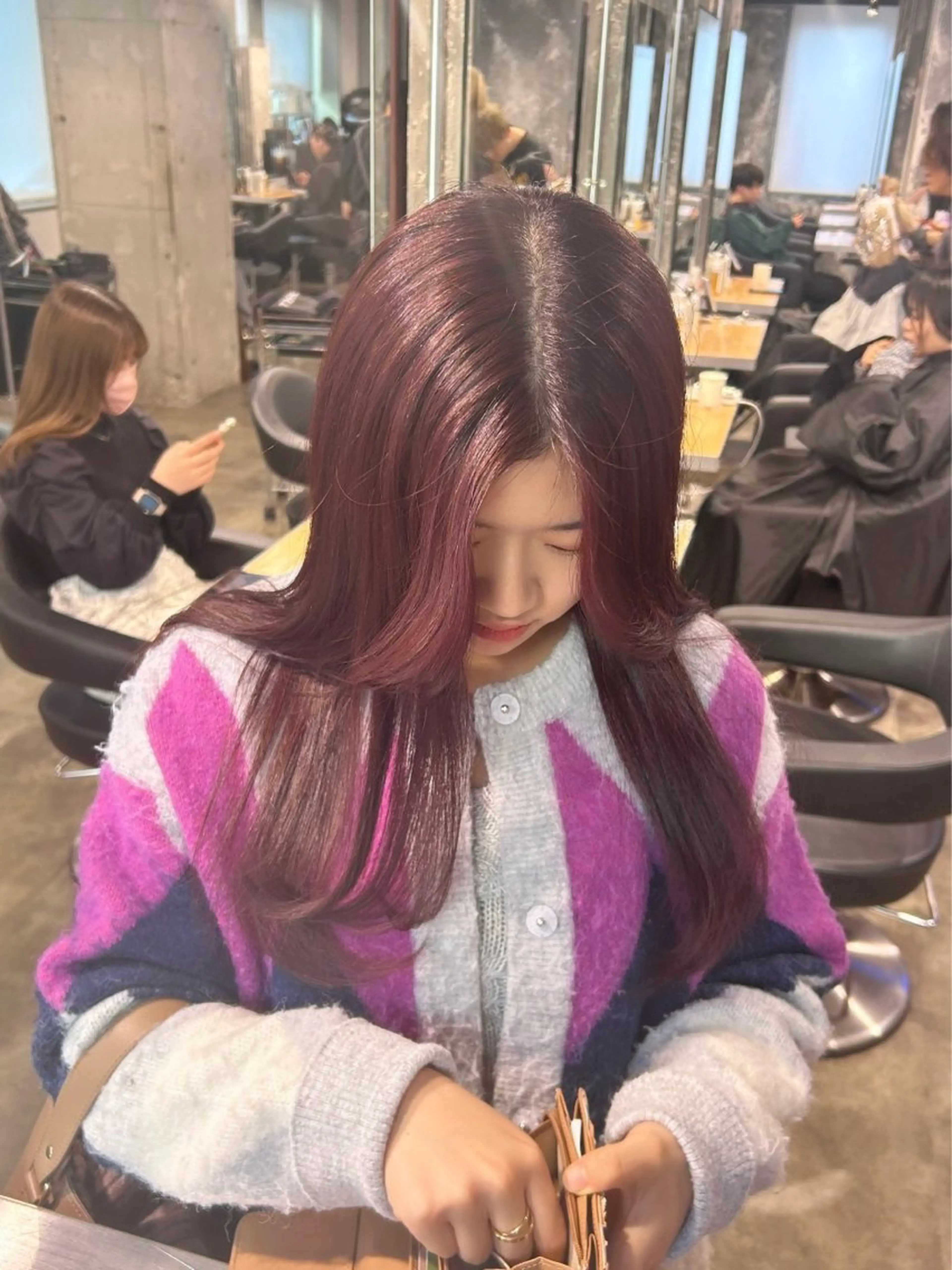 セミロング カラー IS所属・横浜美容室/透明感 カラー/レイヤーのヘアスタイル