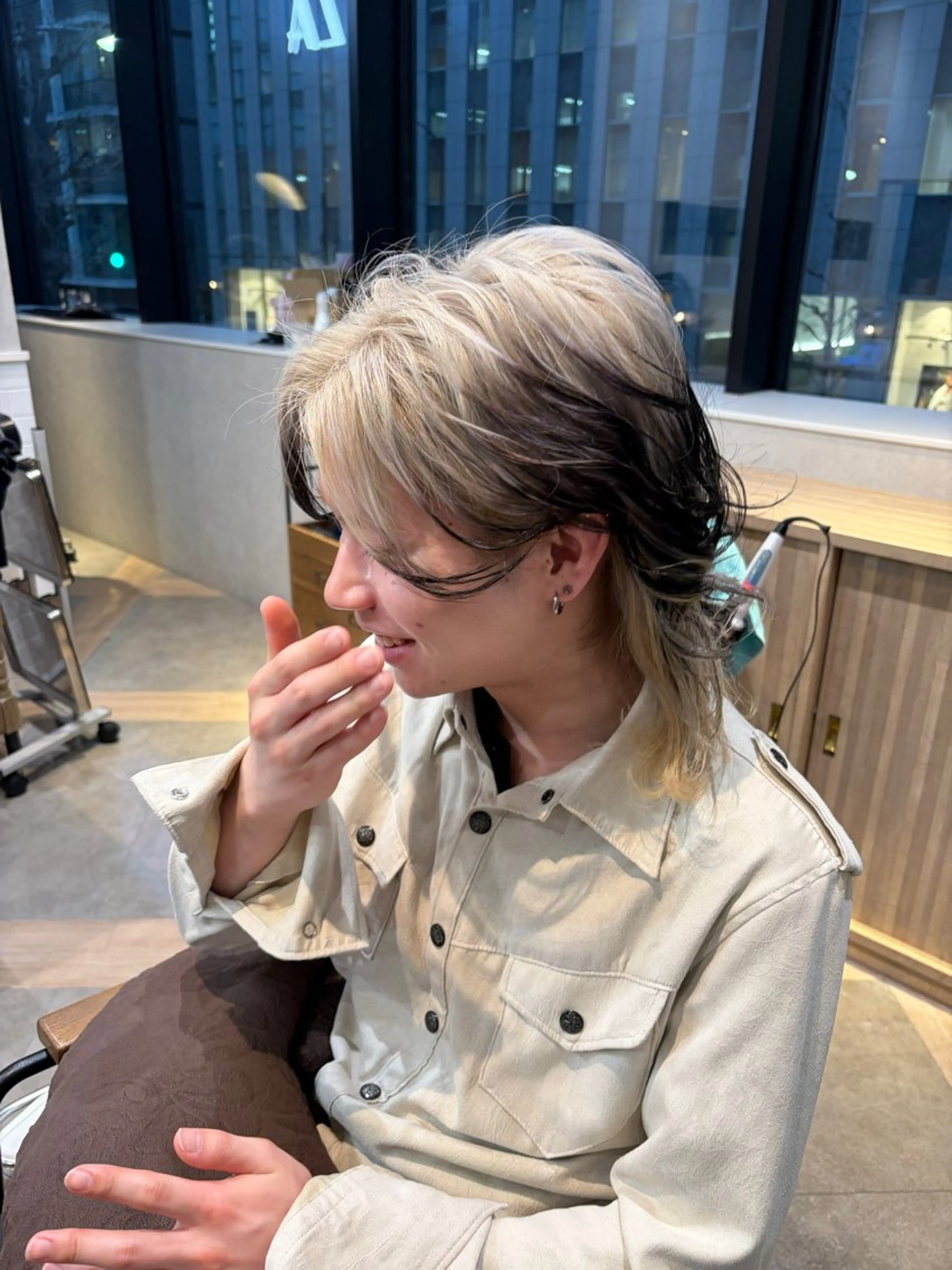 ミディアム メンズ ZAZA  新宿 杉瀧芽衣のヘアスタイル