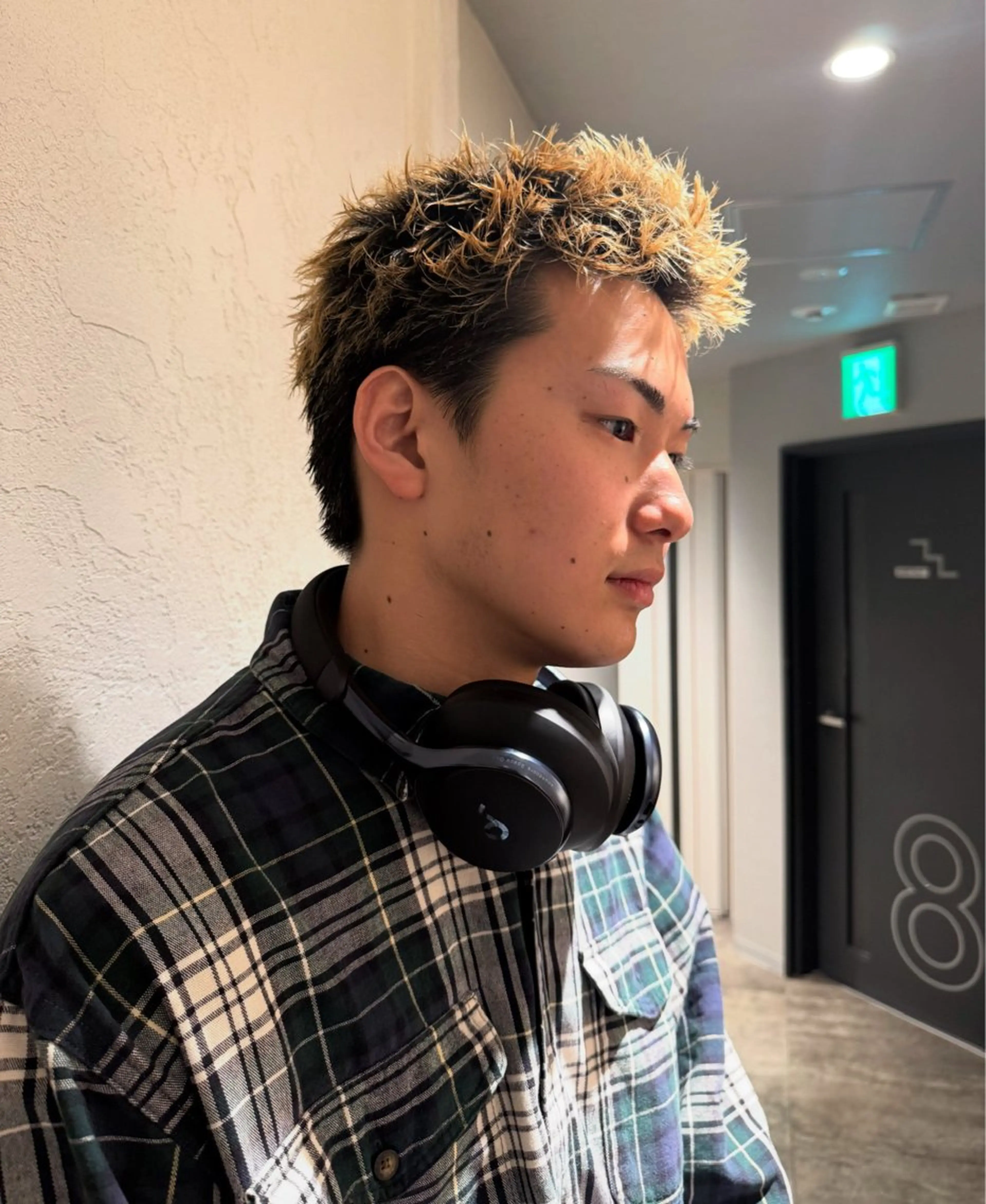 ショート カラー パーマ メンズ メンズパーマ スパイキーショート ショートヘア カット パーマ heavenly by HAVANA新宿所属・メンズショート/ピン パーマ/新宿/フウガのヘアスタイル