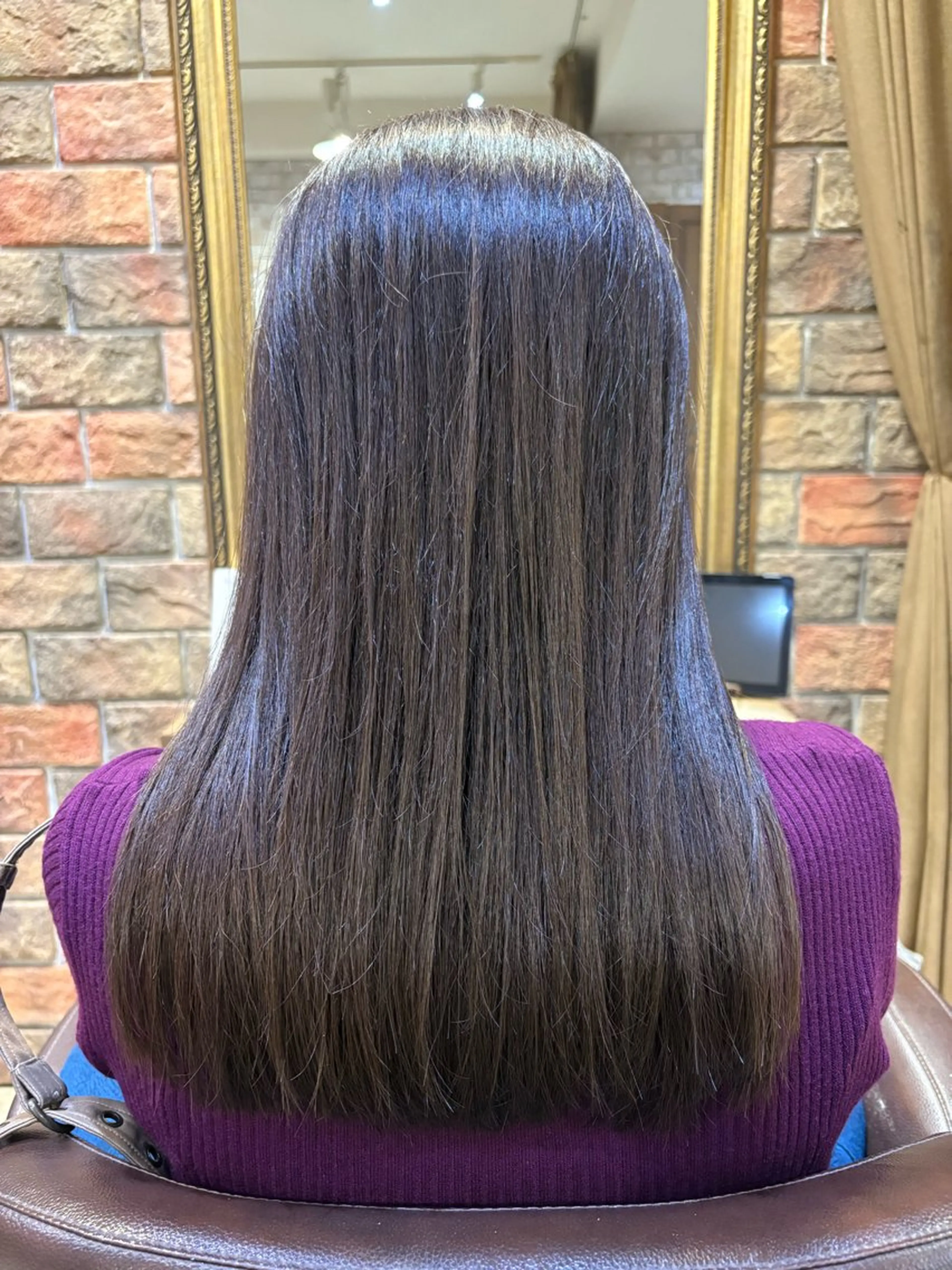 ロング カラー アッシュ アッシュブラウン ブラウンカラー 田中 元規のヘアスタイル