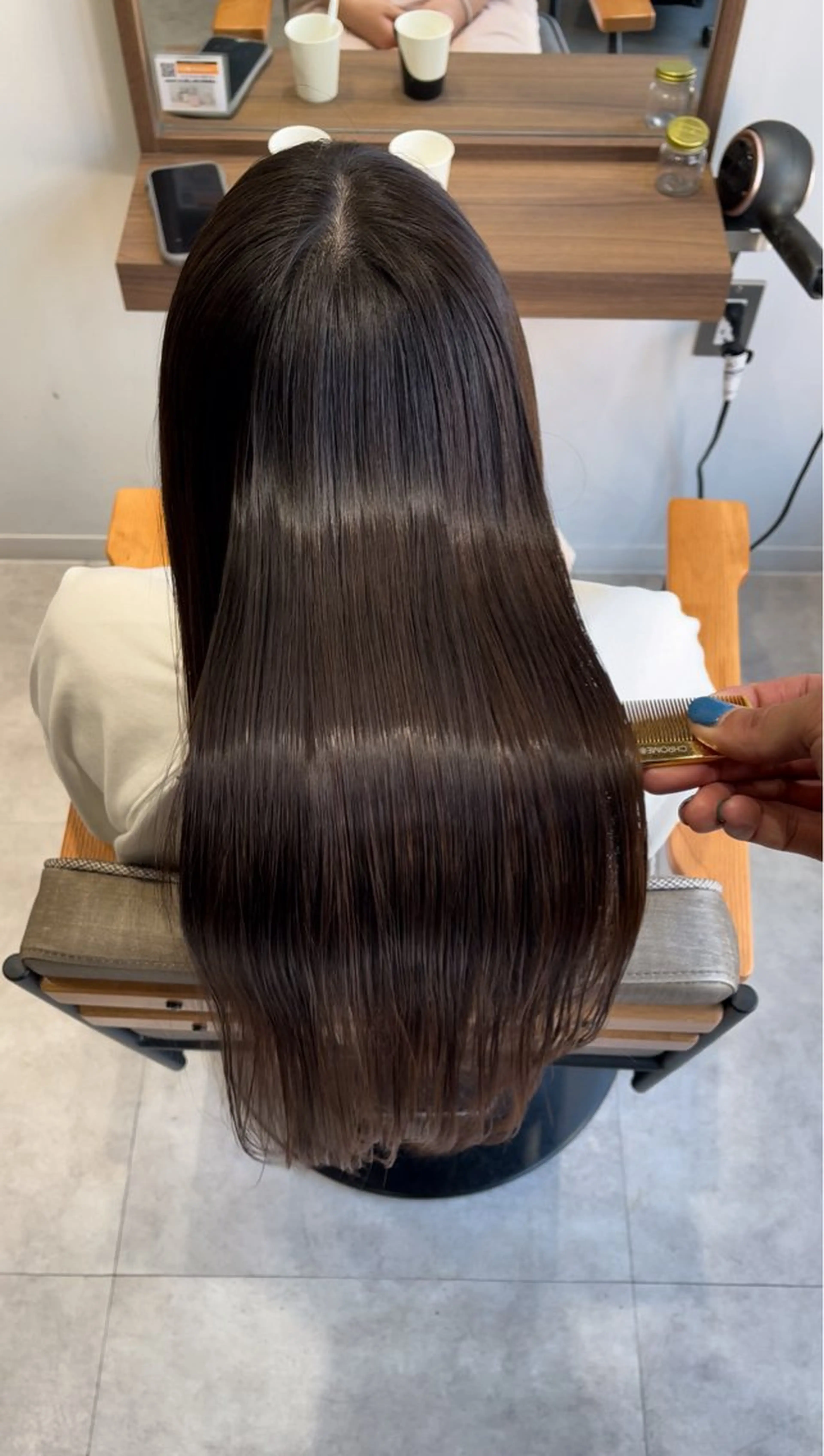 ロング 朝5分でキマる艶髪 ／ヤマダのヘアスタイル