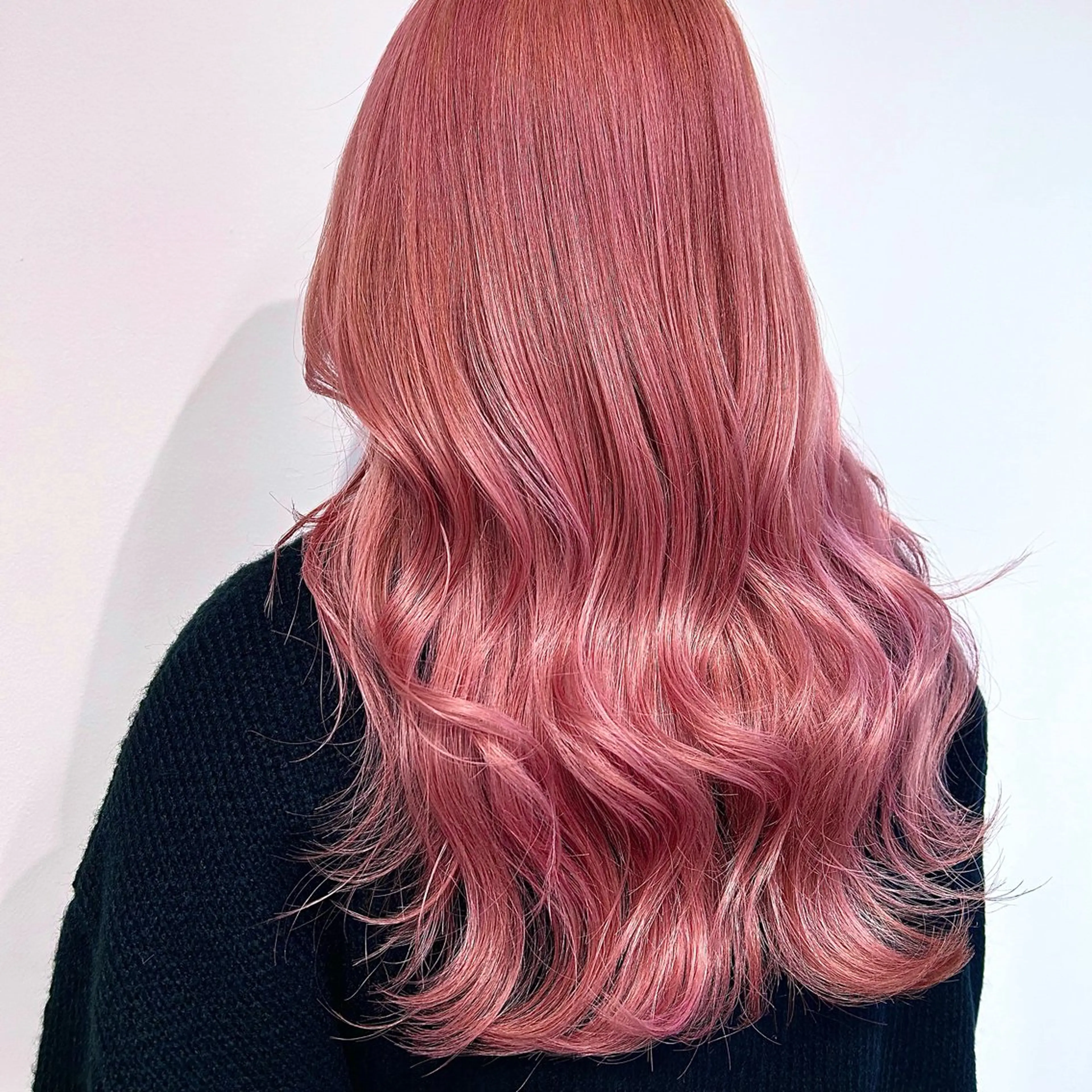 ロング ヘアカラー トリートメント 新潟/万代/レイヤー 韓国風/明間未来のヘアスタイル