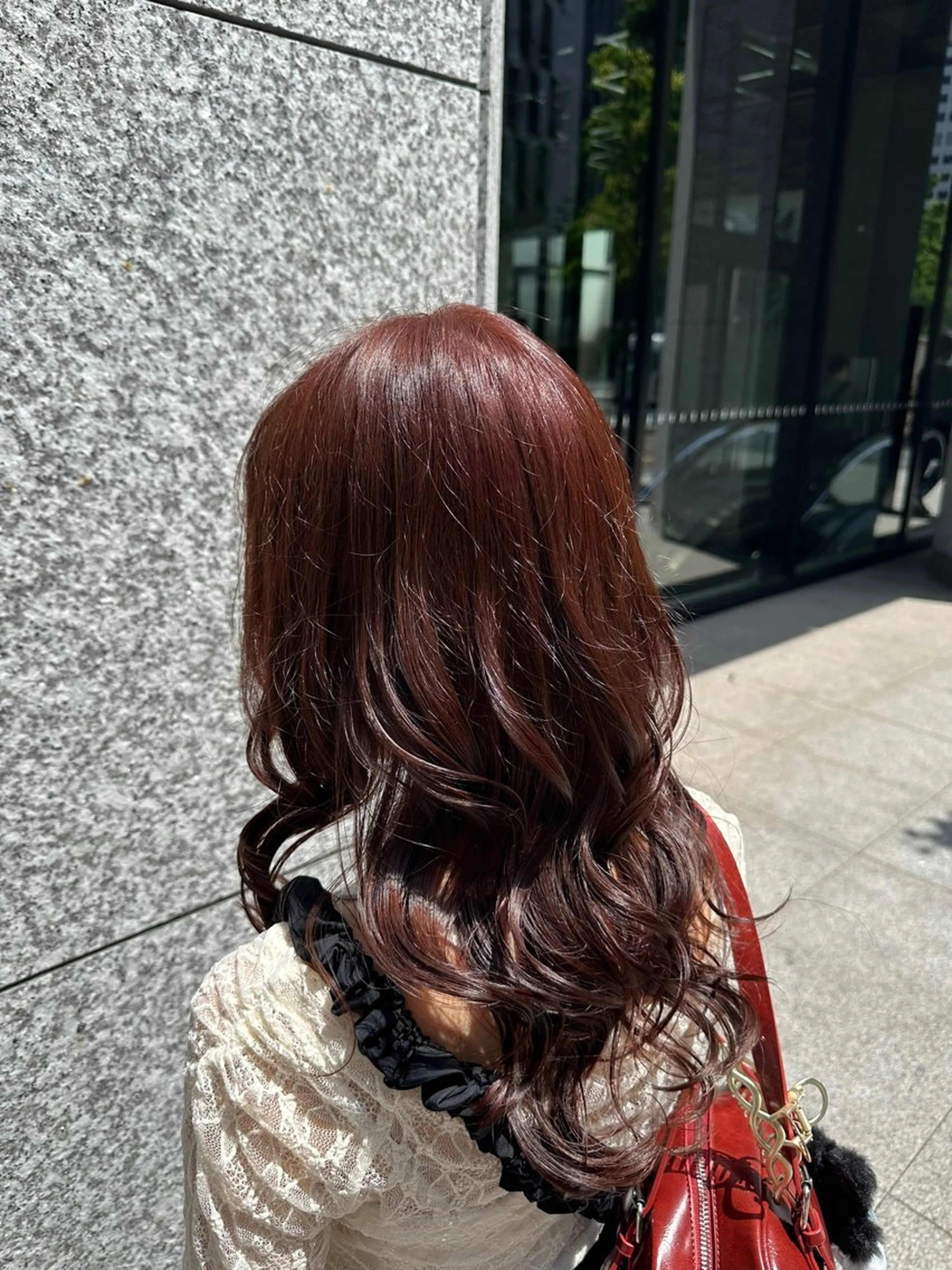 ロング カラー 顔周りカット 韓国風ヘア レイヤーカット カット トリートメント 🧼ROMEO京橋店 岡﨑桃花🧼のヘアスタイル