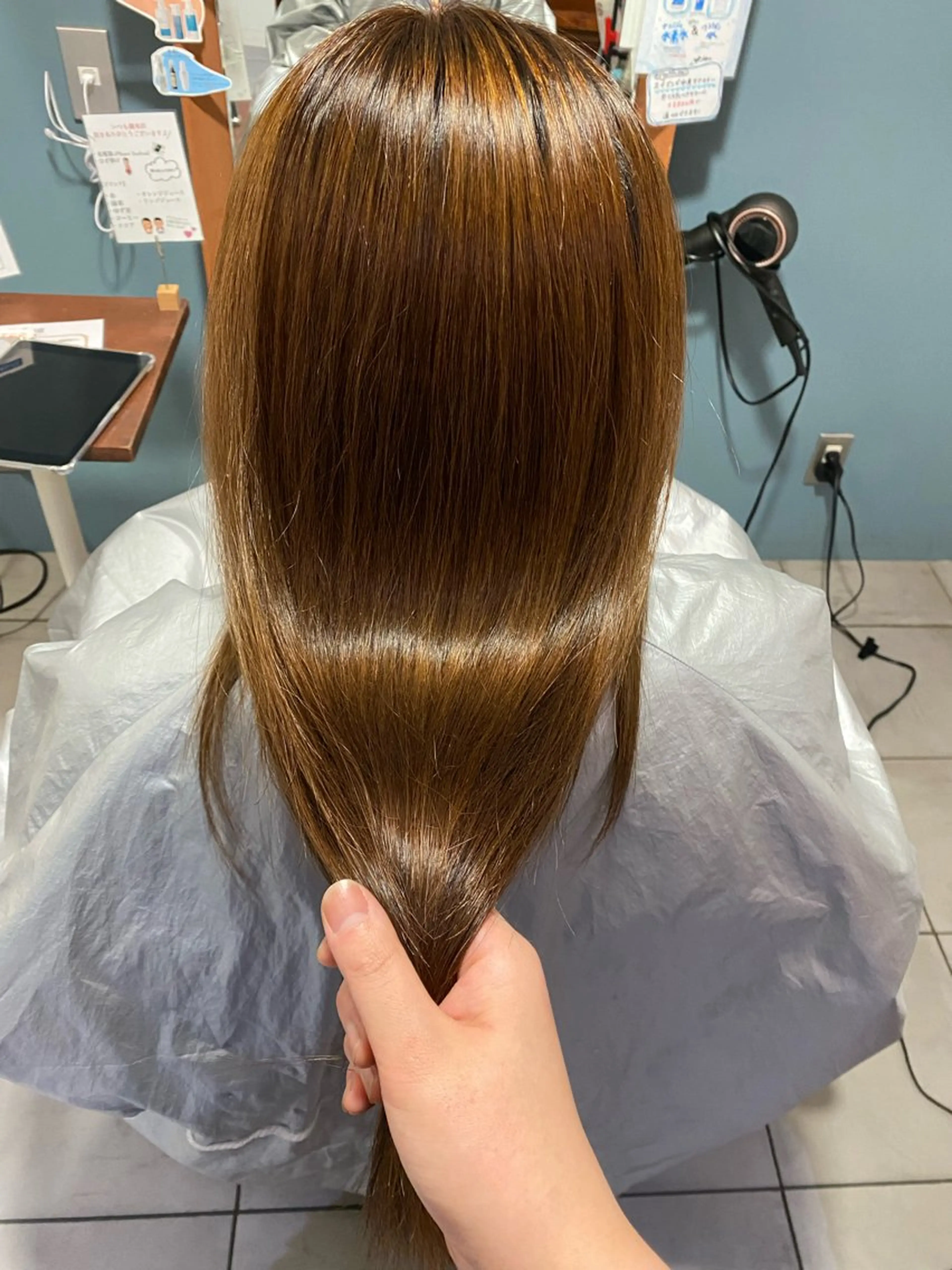 ロング 縮毛矯正 稲田 ことみのヘアスタイル