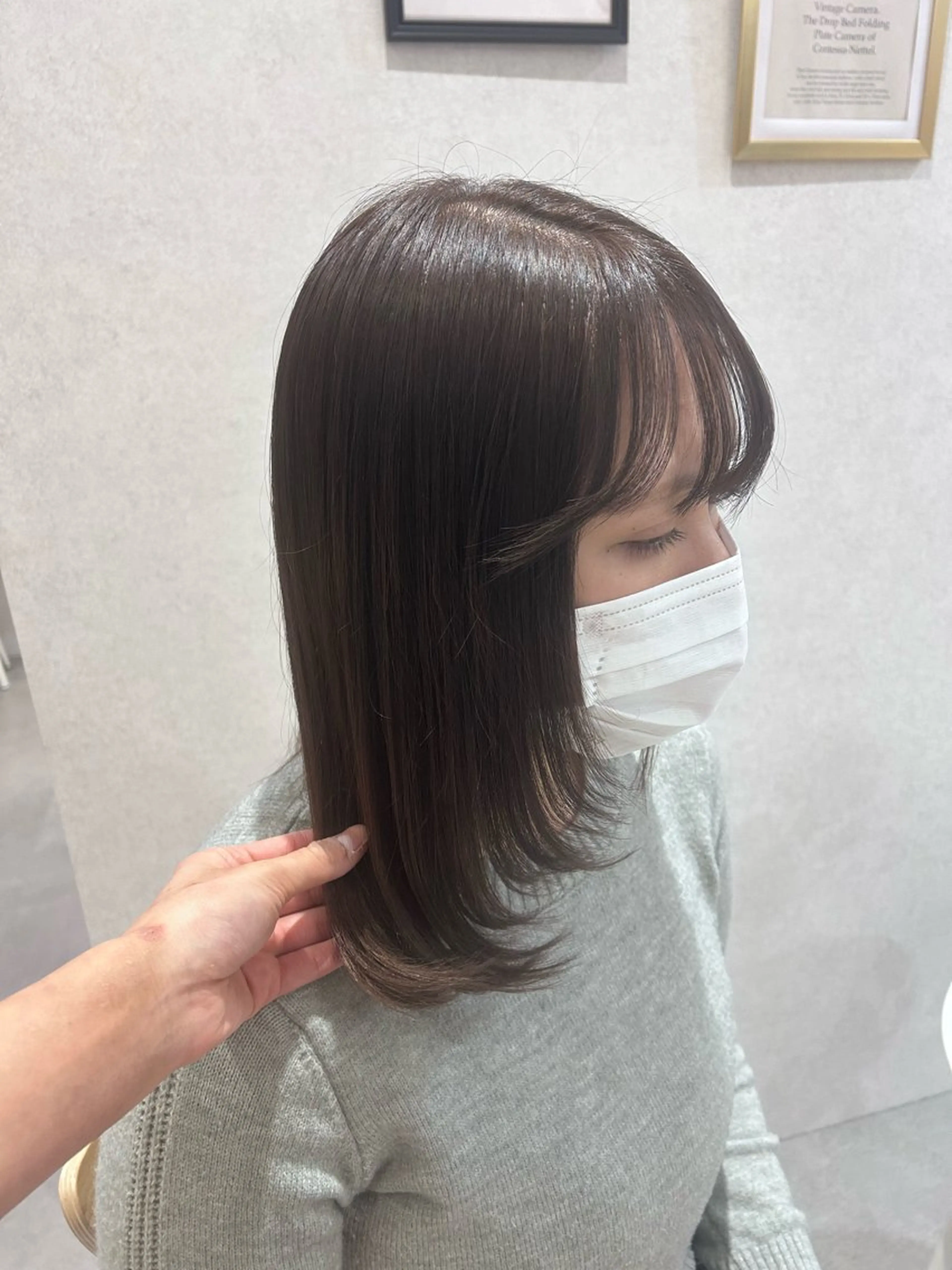 セミロング レイヤーカット maoお洒落ヘア bob/艶カラーのヘアスタイル