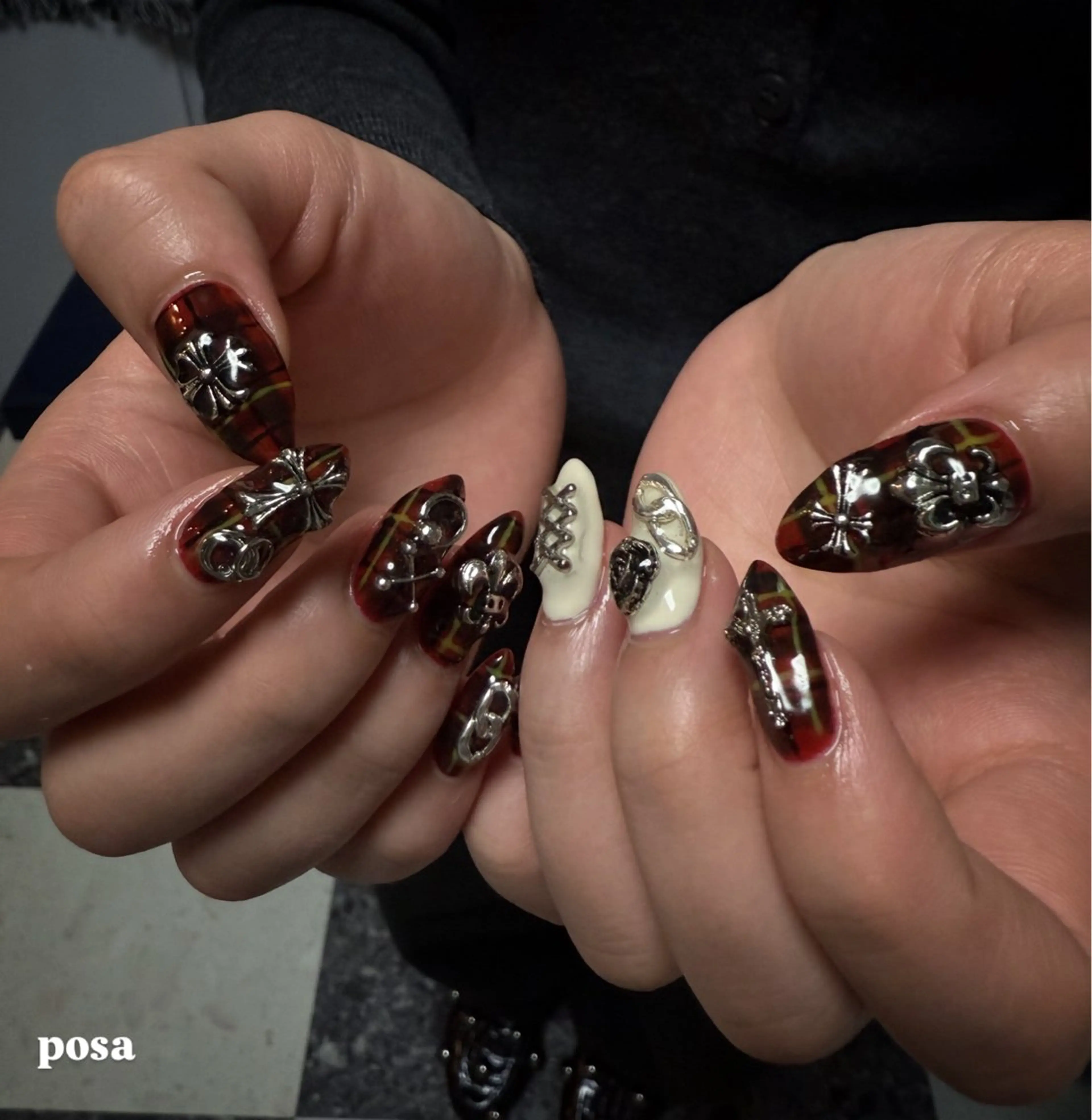 ネイル シンプルネイル ハンドネイル posa nail モエミのネイルデザイン