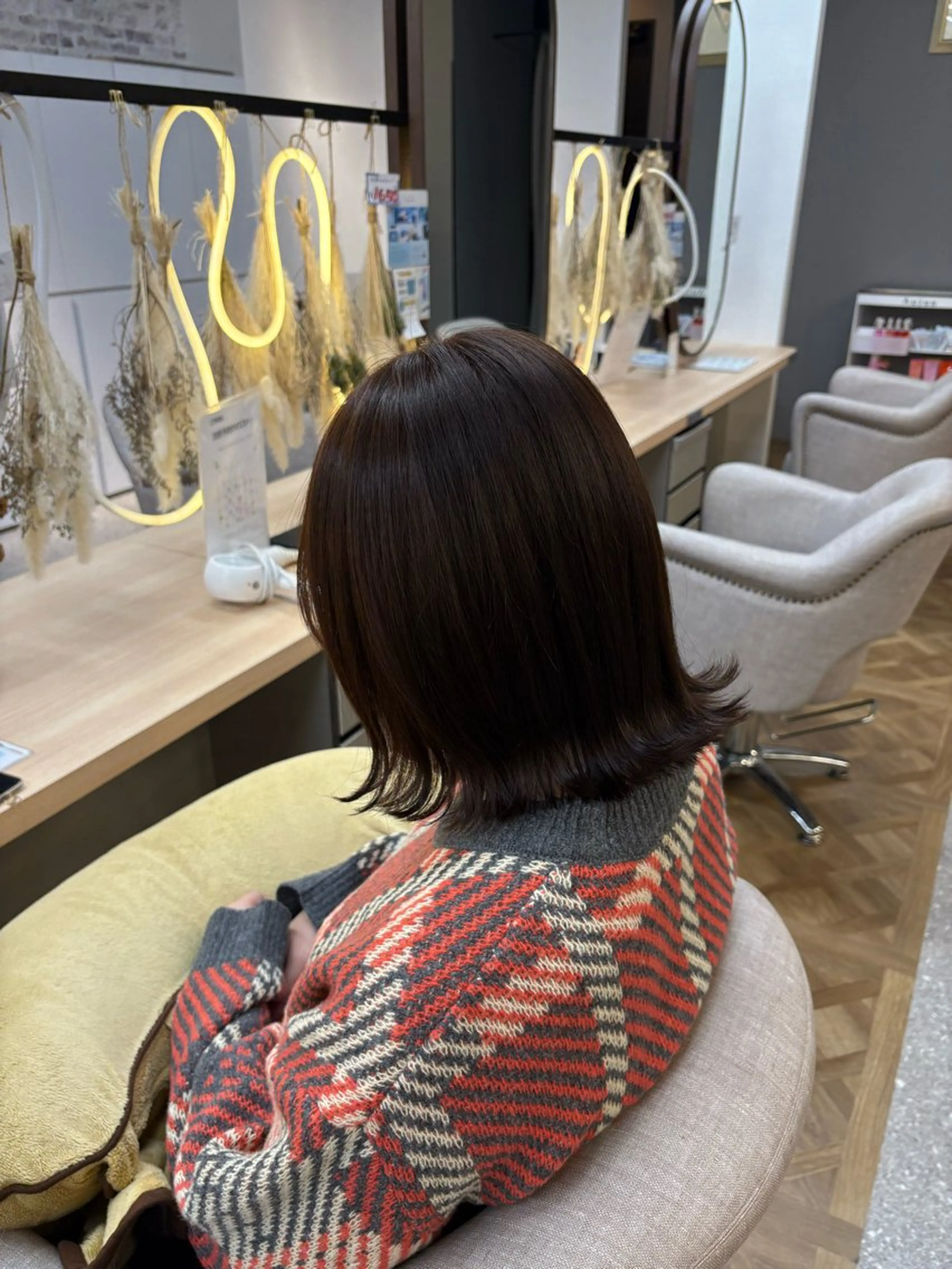 ミディアム カラー ヘアカラー あいり 福岡美容師のヘアスタイル