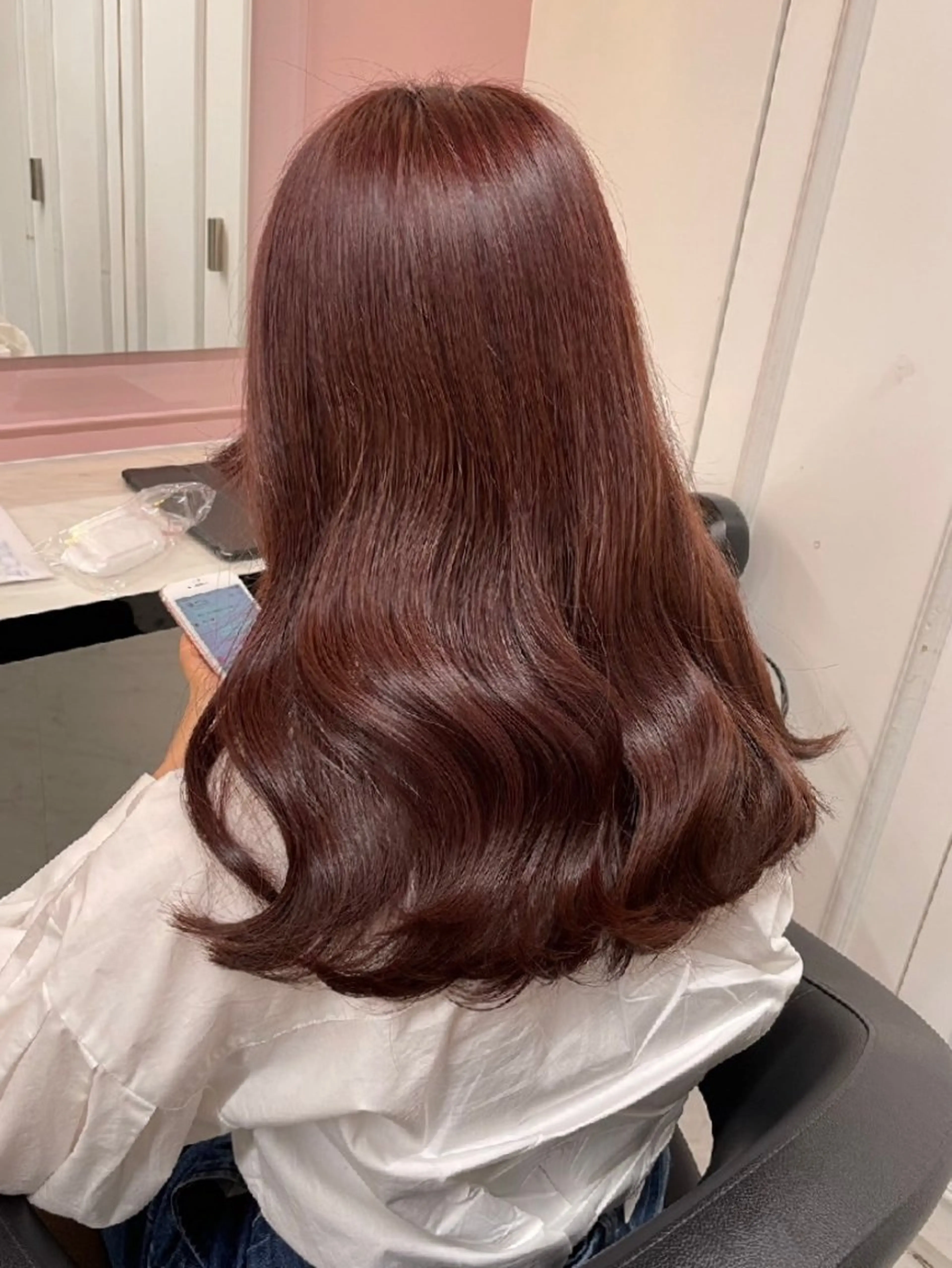 セミロング カラー ヘアアレンジ ブラウンカラー 透明感カラー オレンジ ピンクカラー トリートメント 銀座/ショート/ メンズ/HINOKIのヘアスタイル