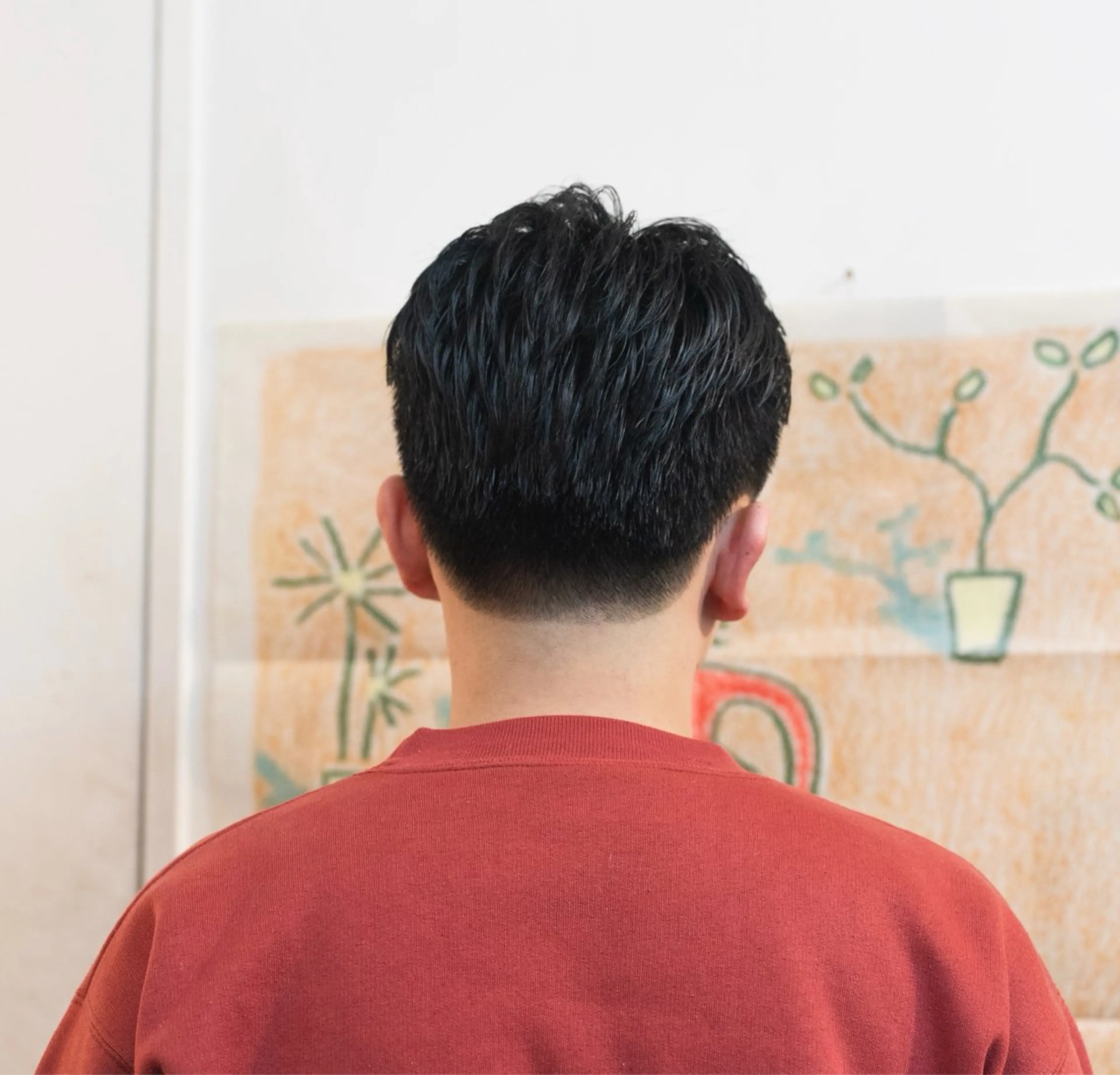 ショート カラー パーマ メンズ センターパート カット 🔗メンズサロン🔗 Kieのヘアスタイル