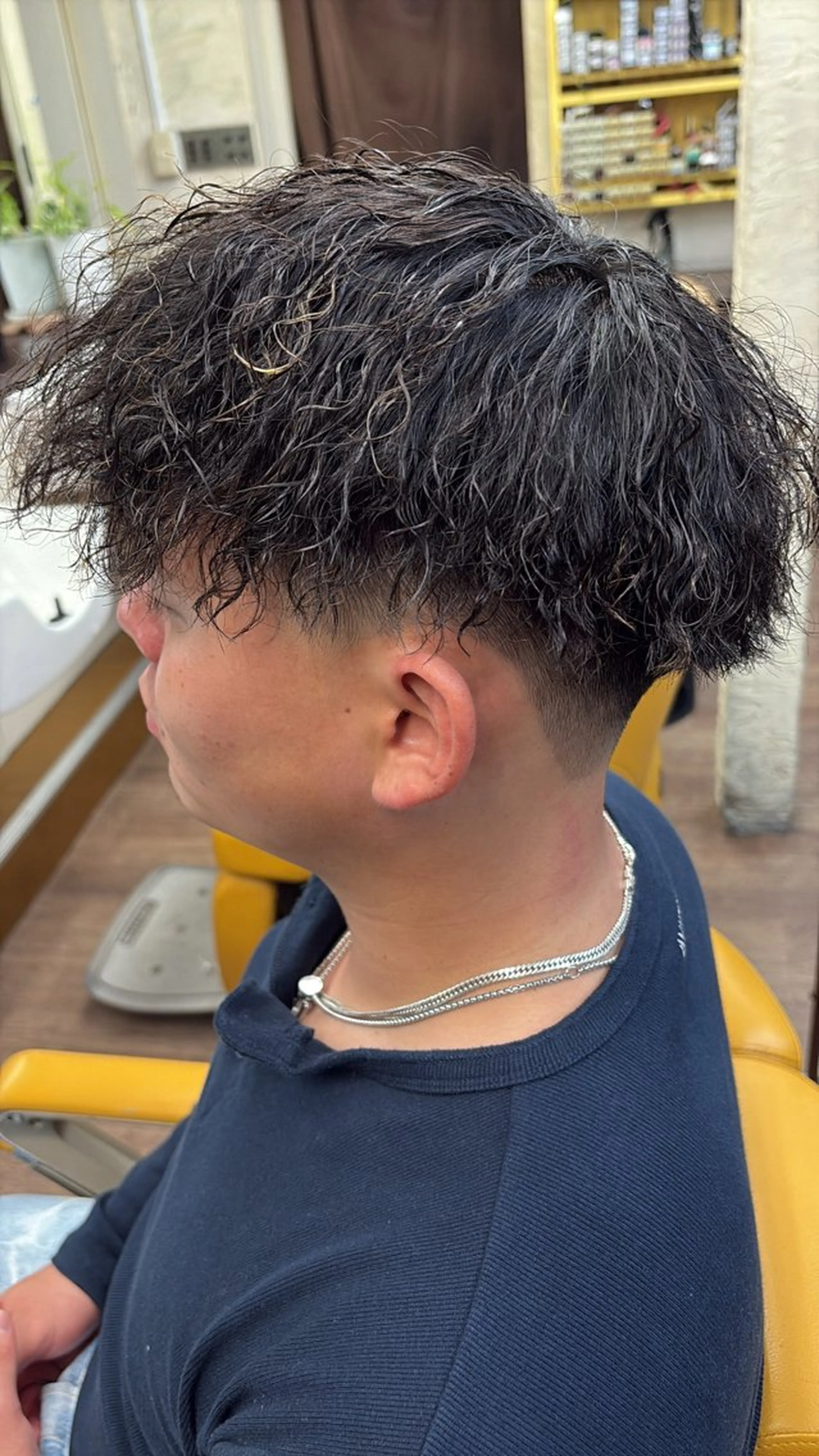 ミディアム パーマ 💈無料メンズカット 💈とーごのヘアスタイル