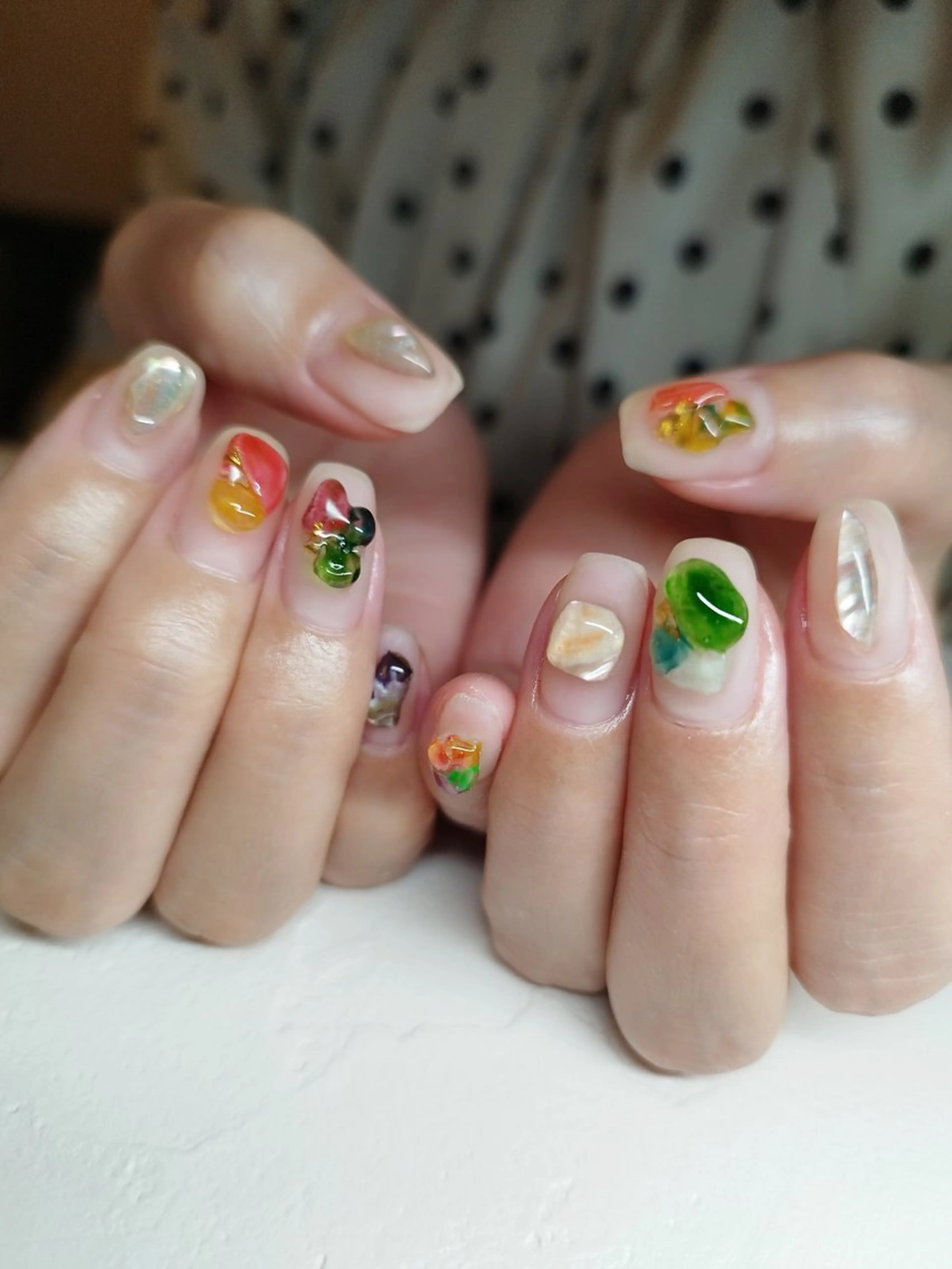 ショート ハンドネイル Nail salon viewt55☺︎のネイルデザイン